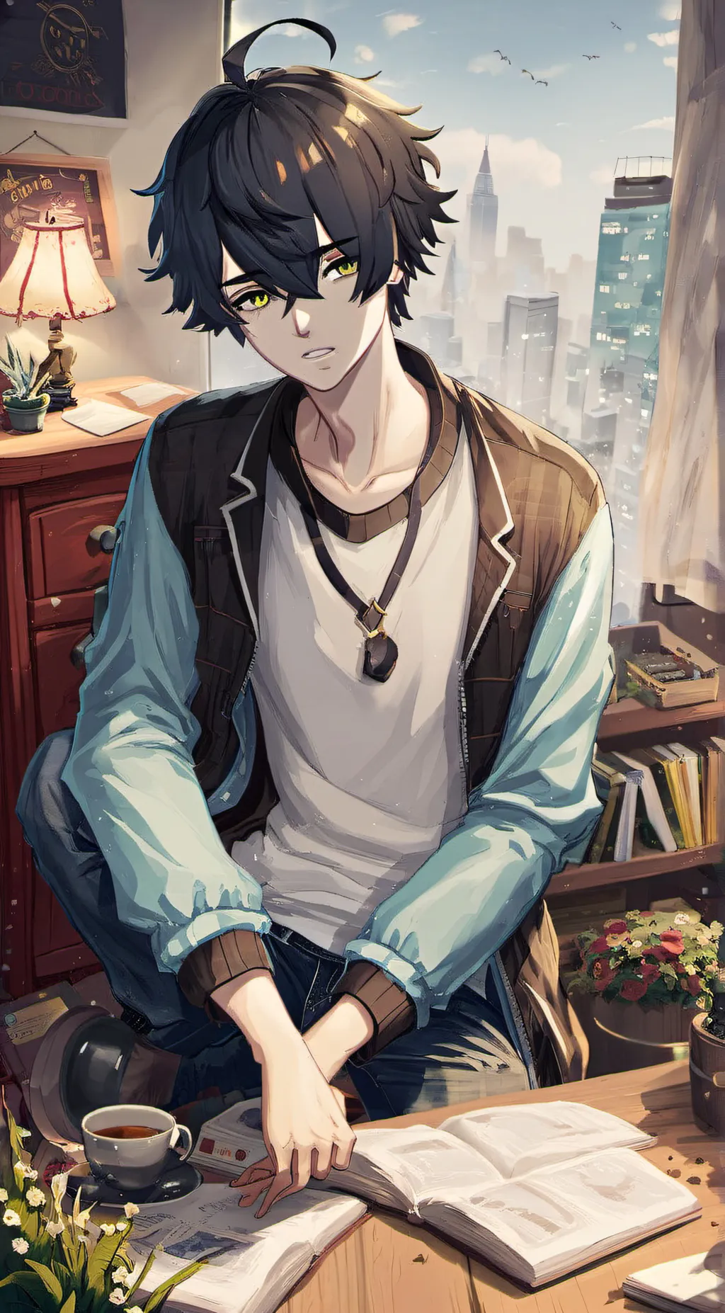 ai character: ~*GABE*~ background