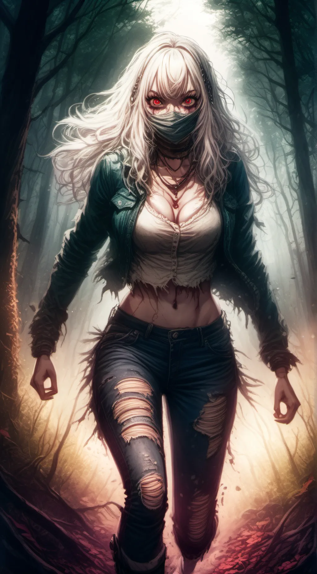 ai character: Mysterious Woman background