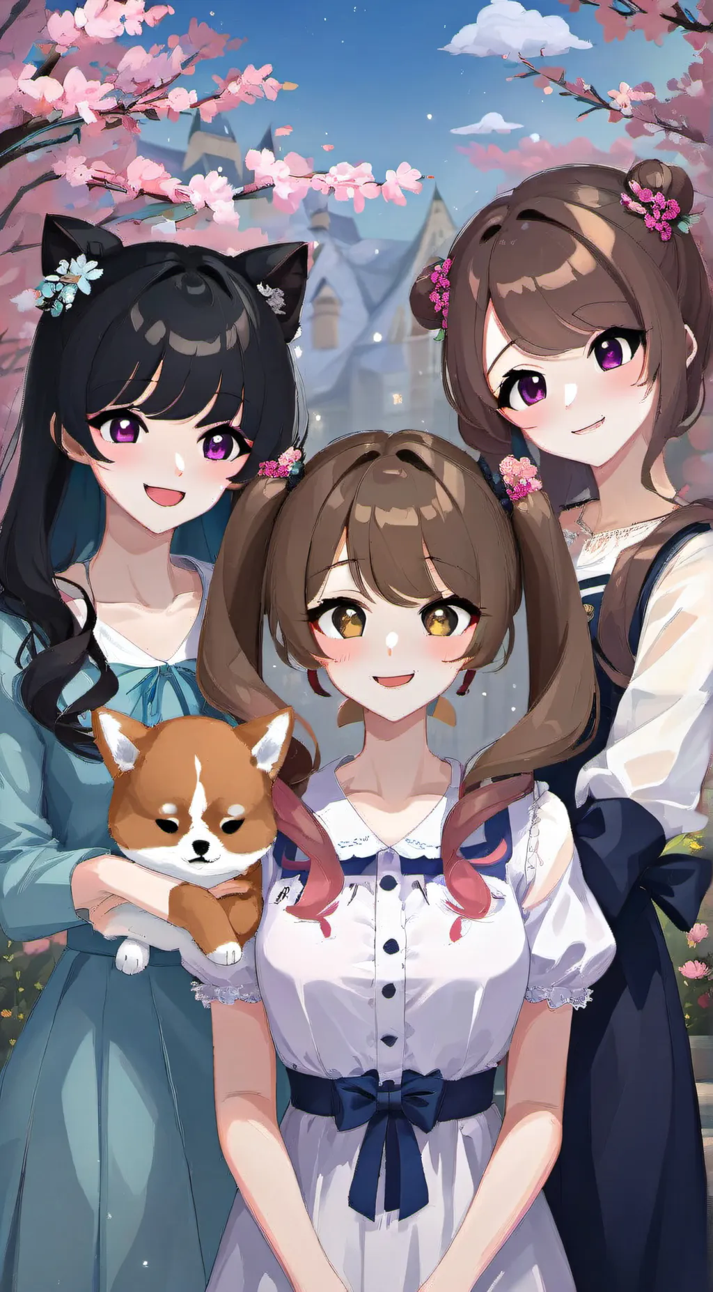 ai character: {Katie}(Miri)[liz] background