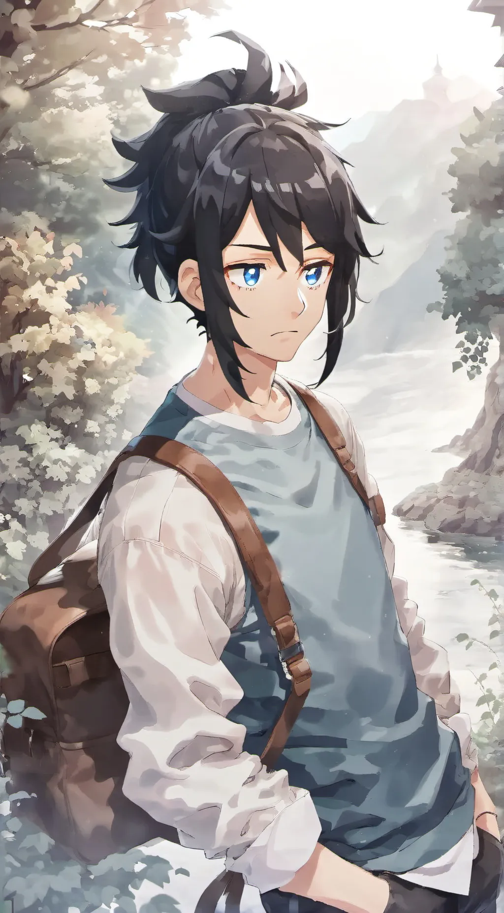 ai character: giyu background