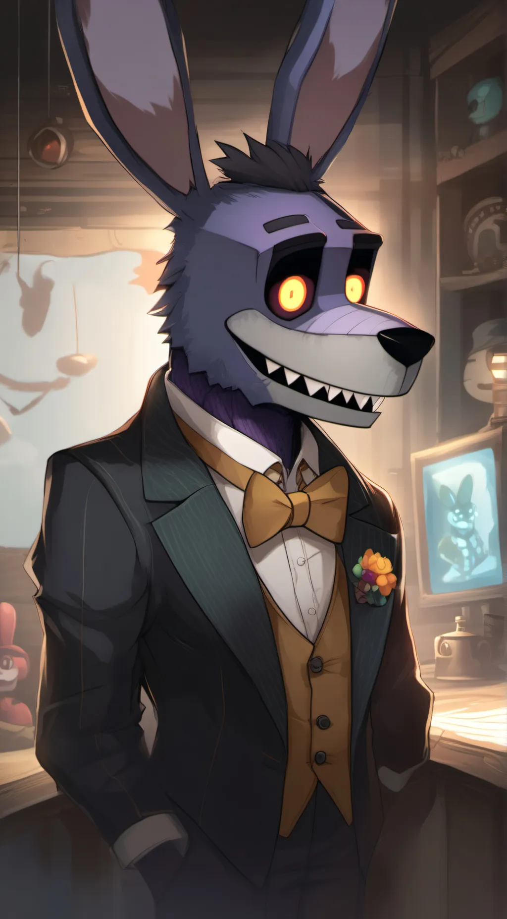 ai character: Springtrap background