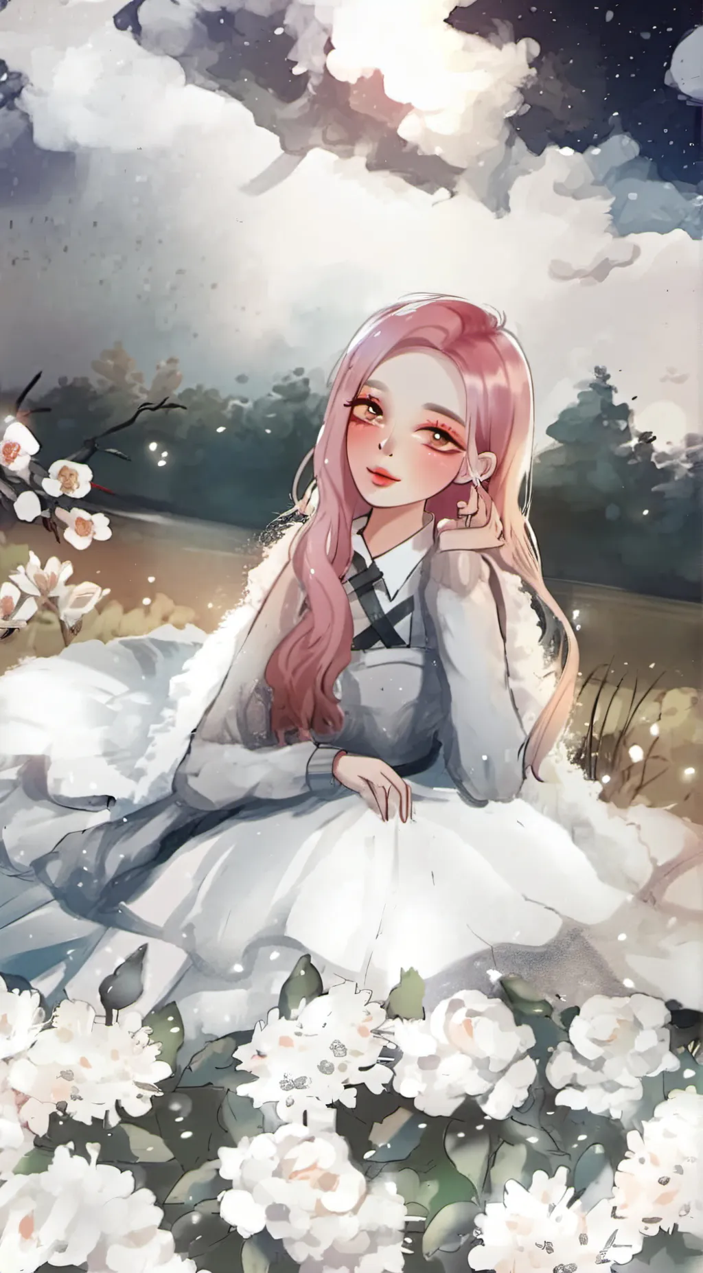 ai character: love  background