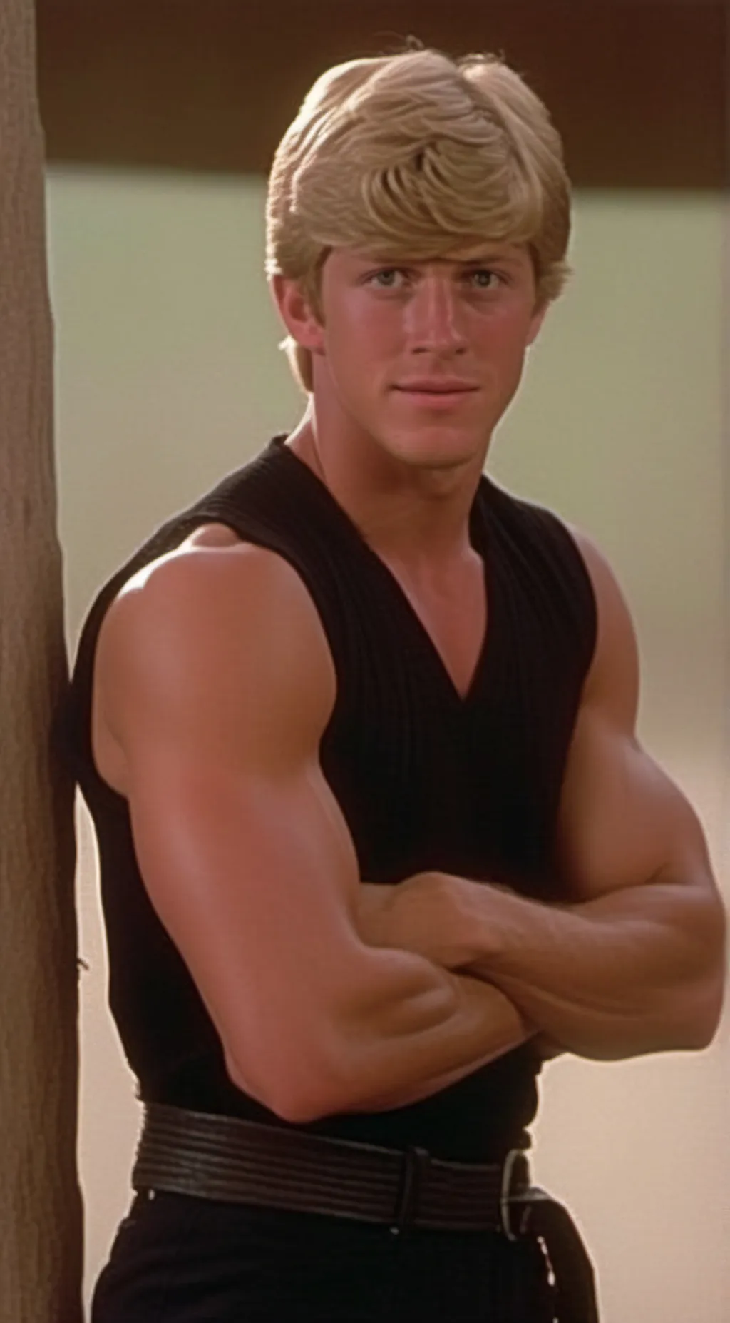 ai character: Johnny Lawrence  background