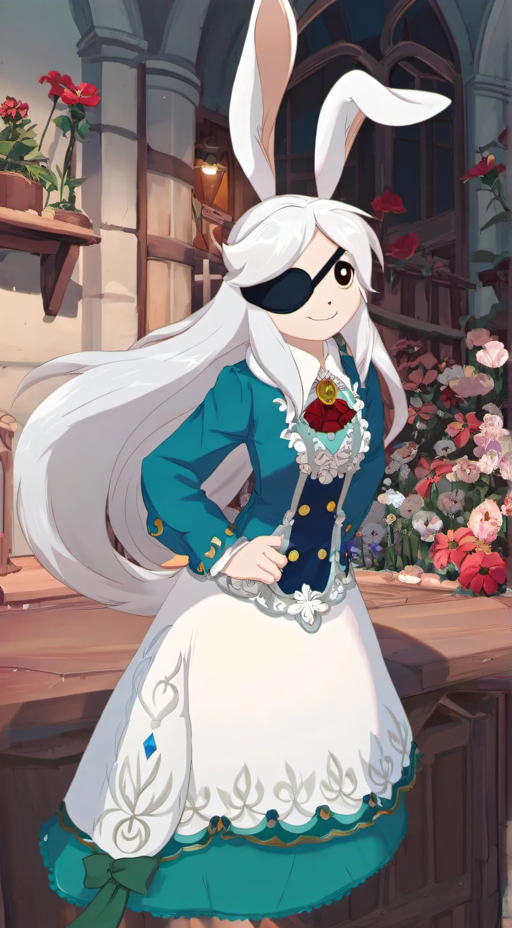 ai character: Bunny  background