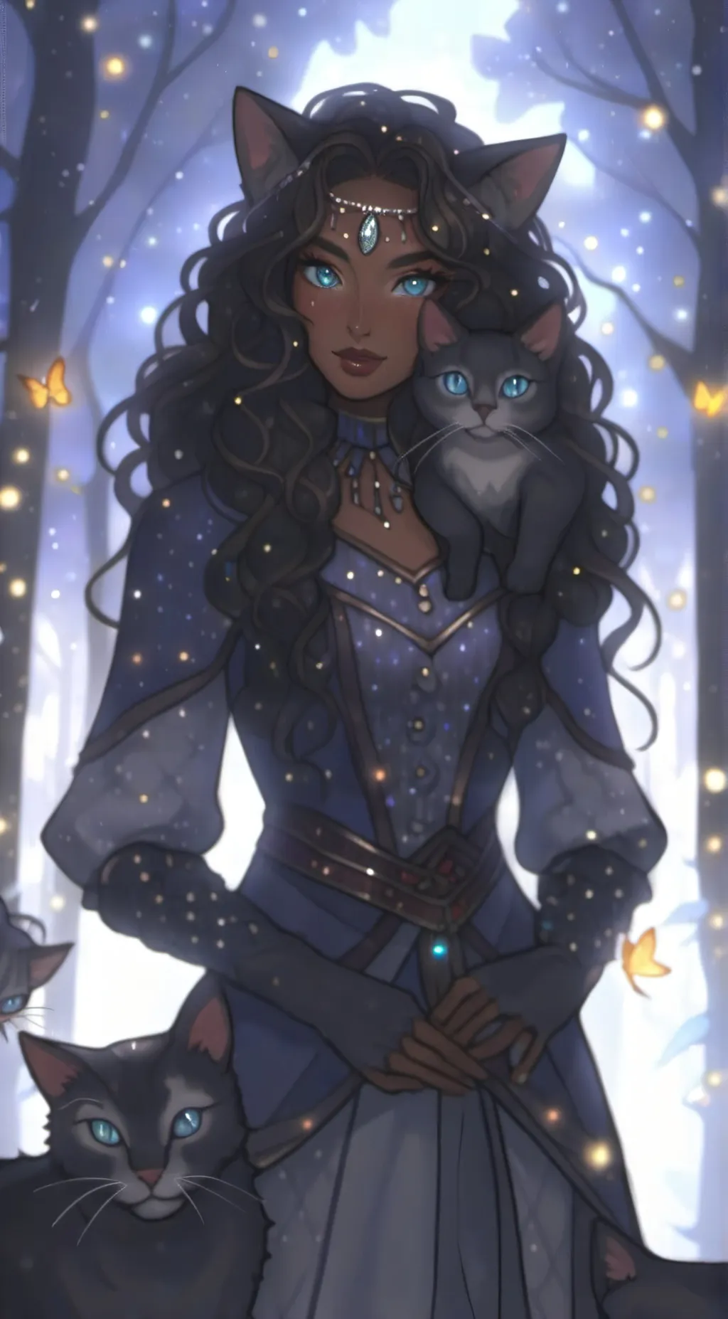 ai character: Maine Fawn  background