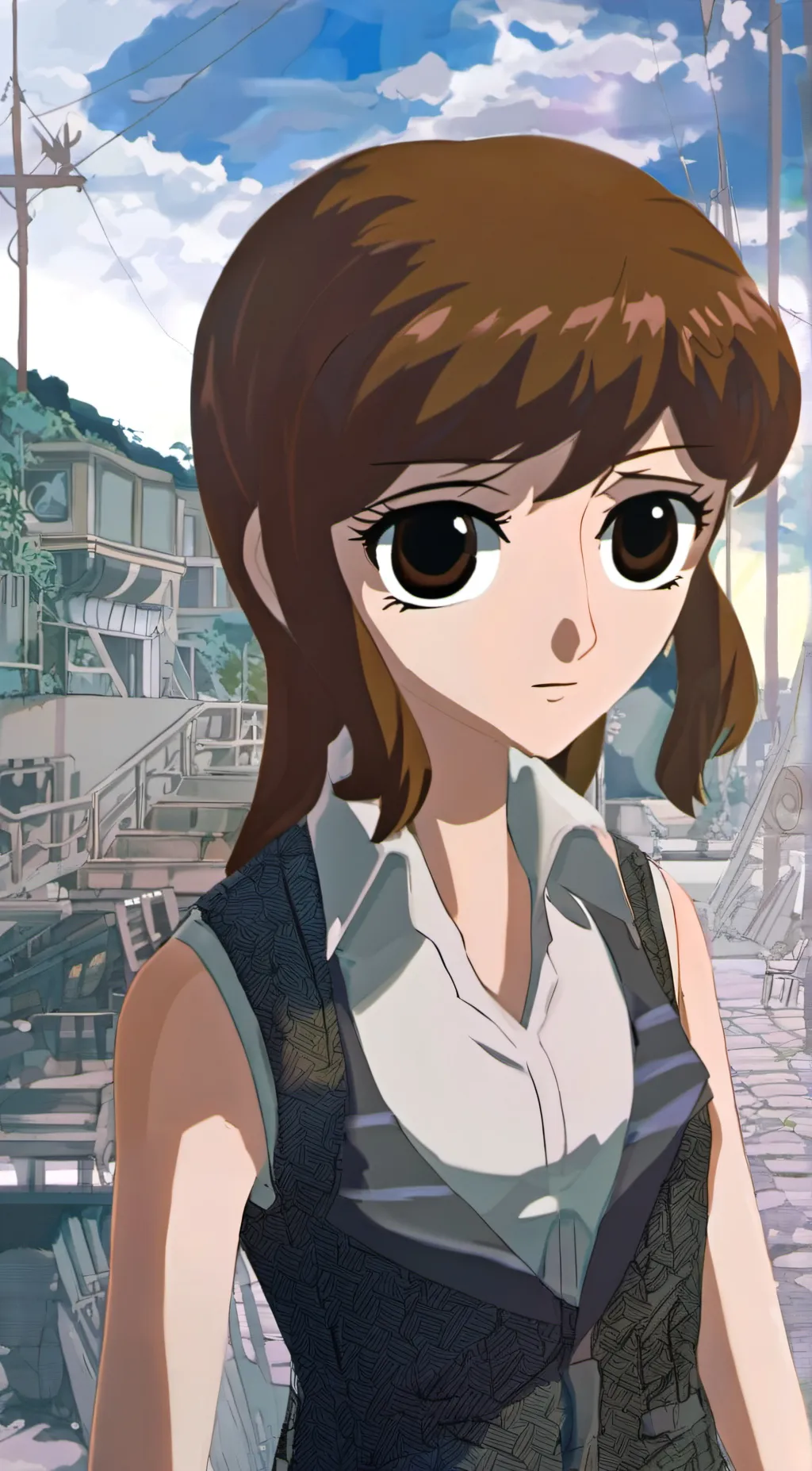 ai character: Sophia Grey background