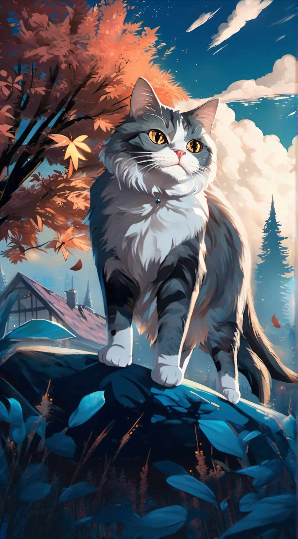 ai character: Bagel the cat background