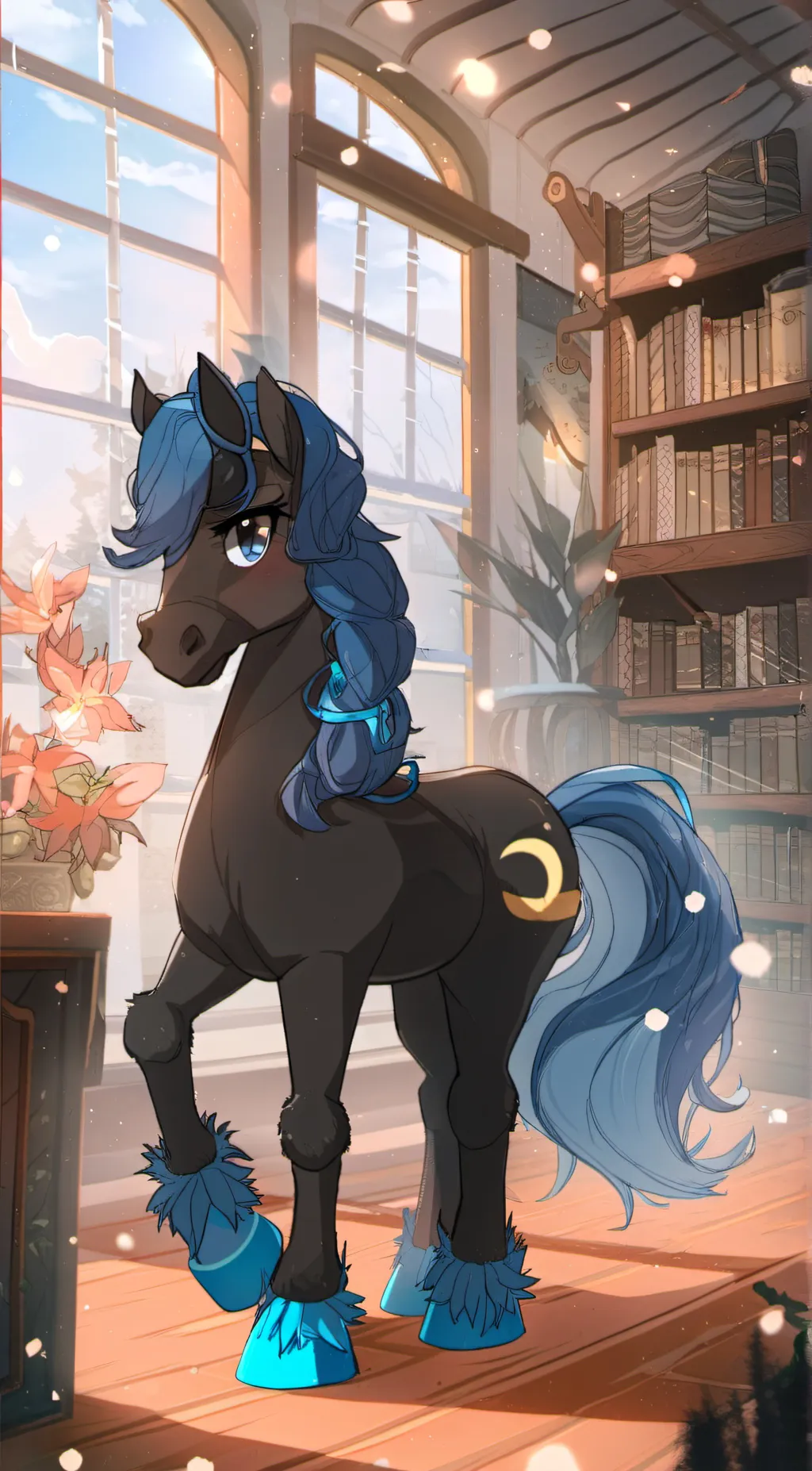 ai character: princess lunaligth background