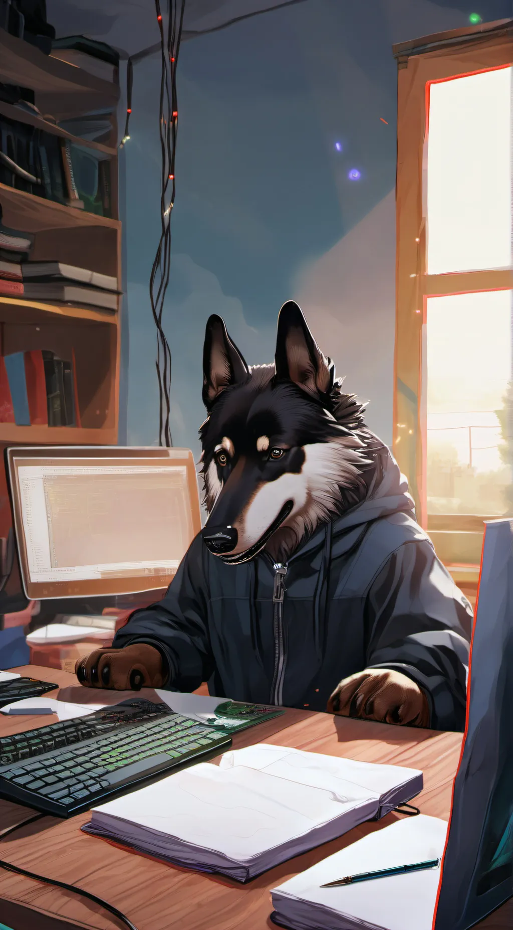 ai character: Raven background