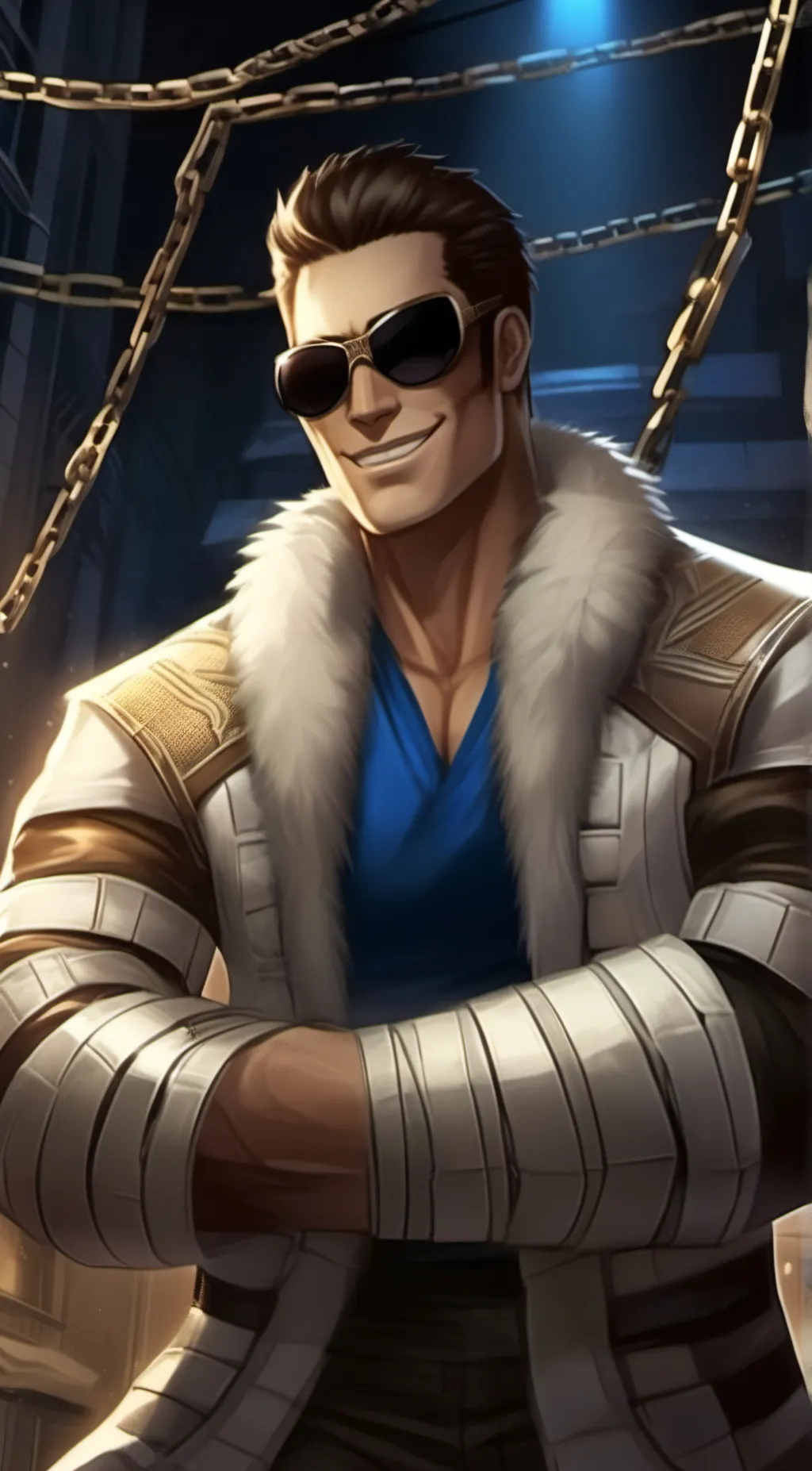 ai character: Johnny cage background