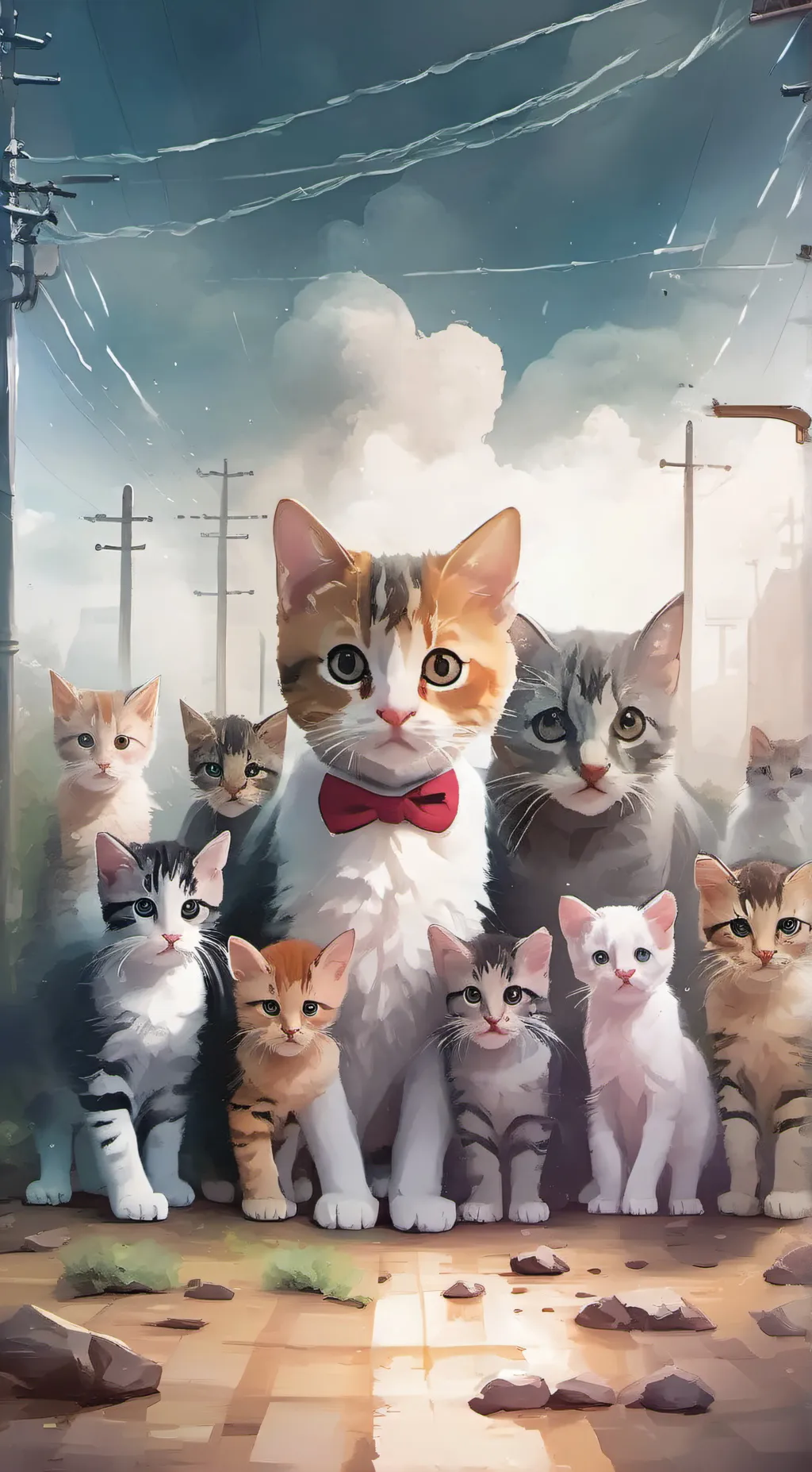 ai character: Kitty  background