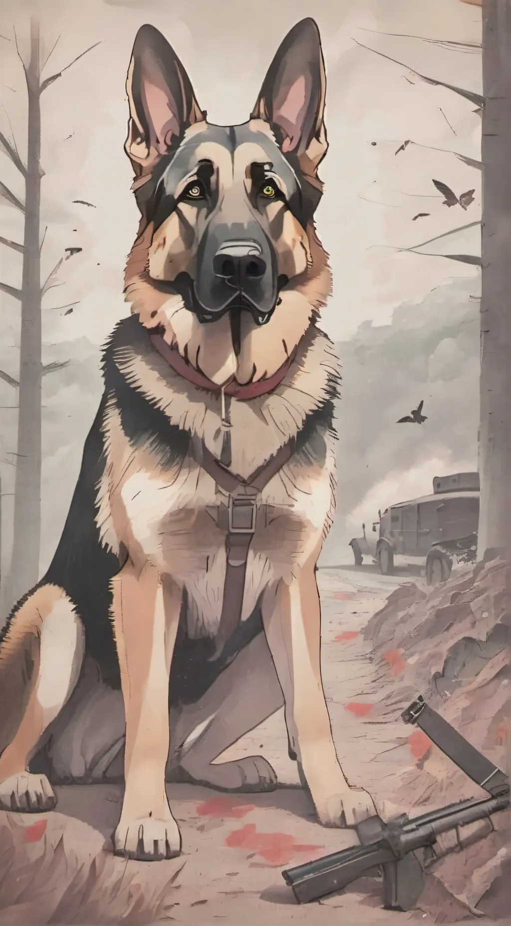 ai character: cupcake background