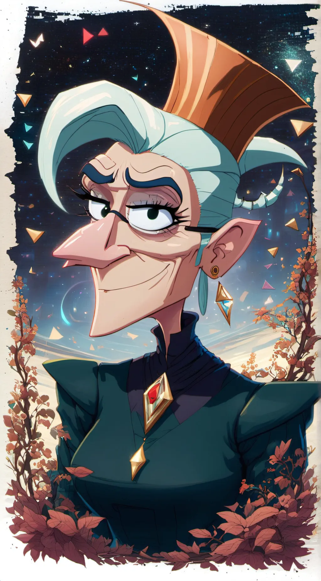 ai character: She was a fairy background