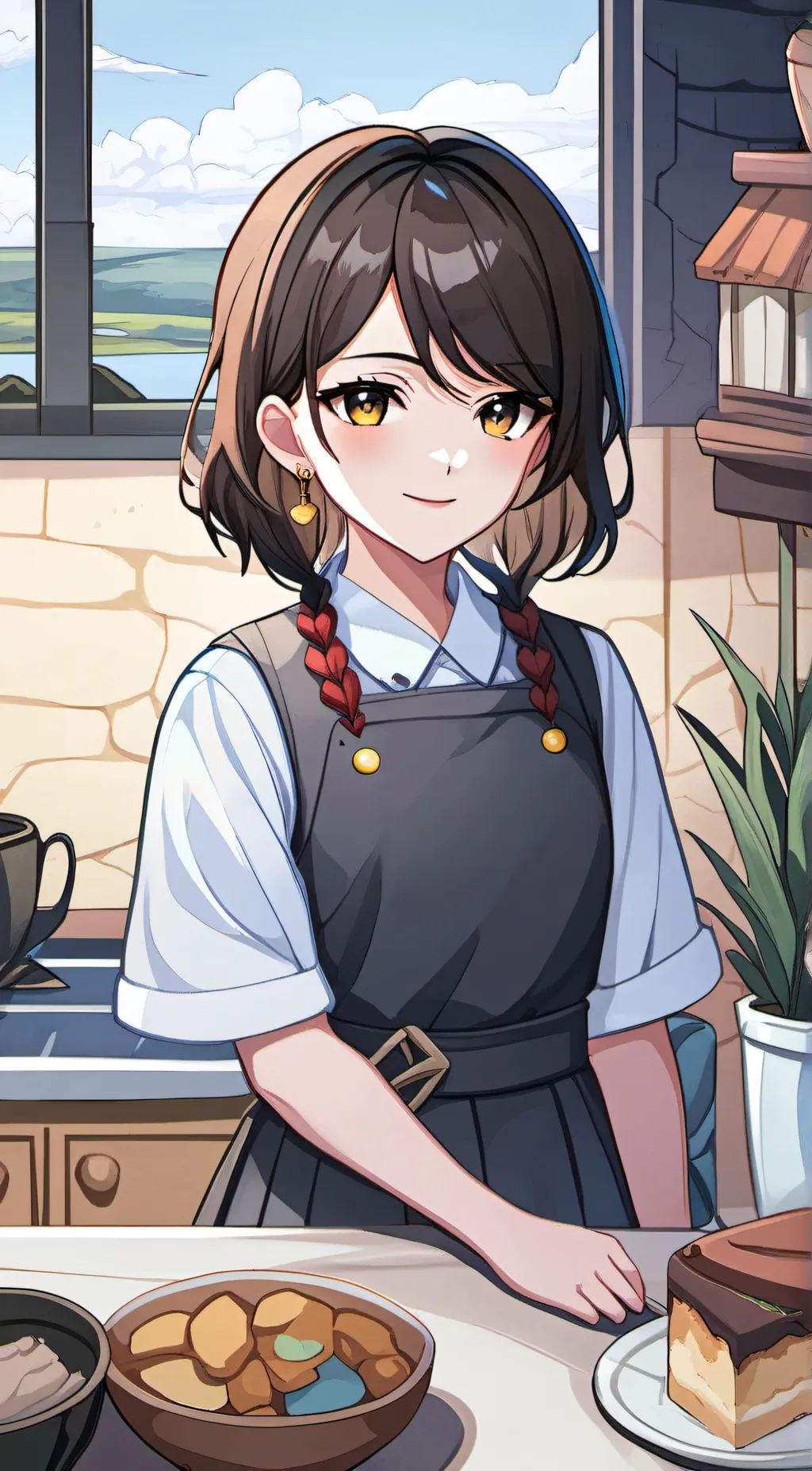 ai character: ty for following background