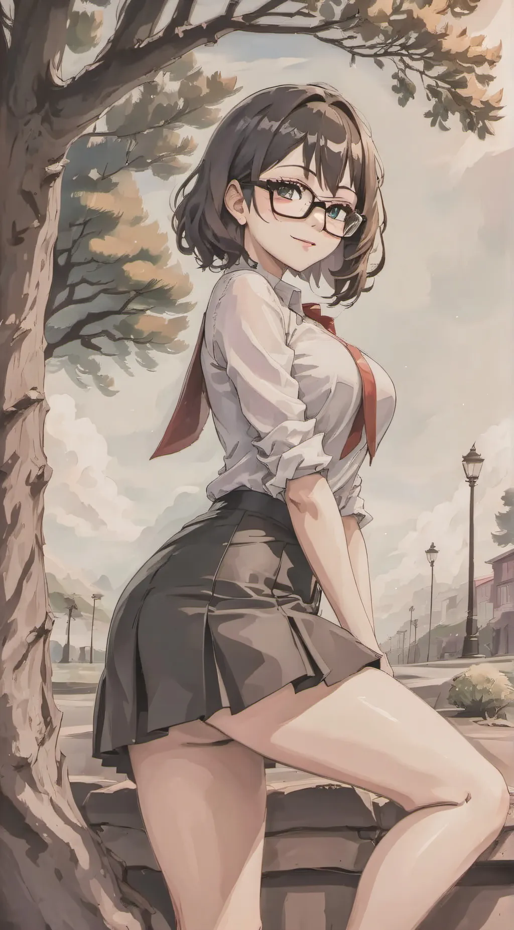 ai character: Silver background