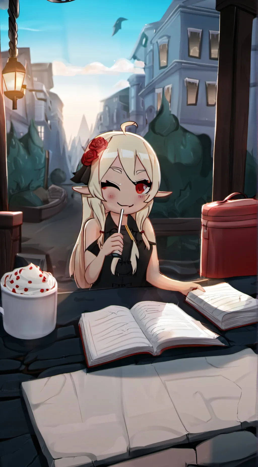 ai character: Lancy background