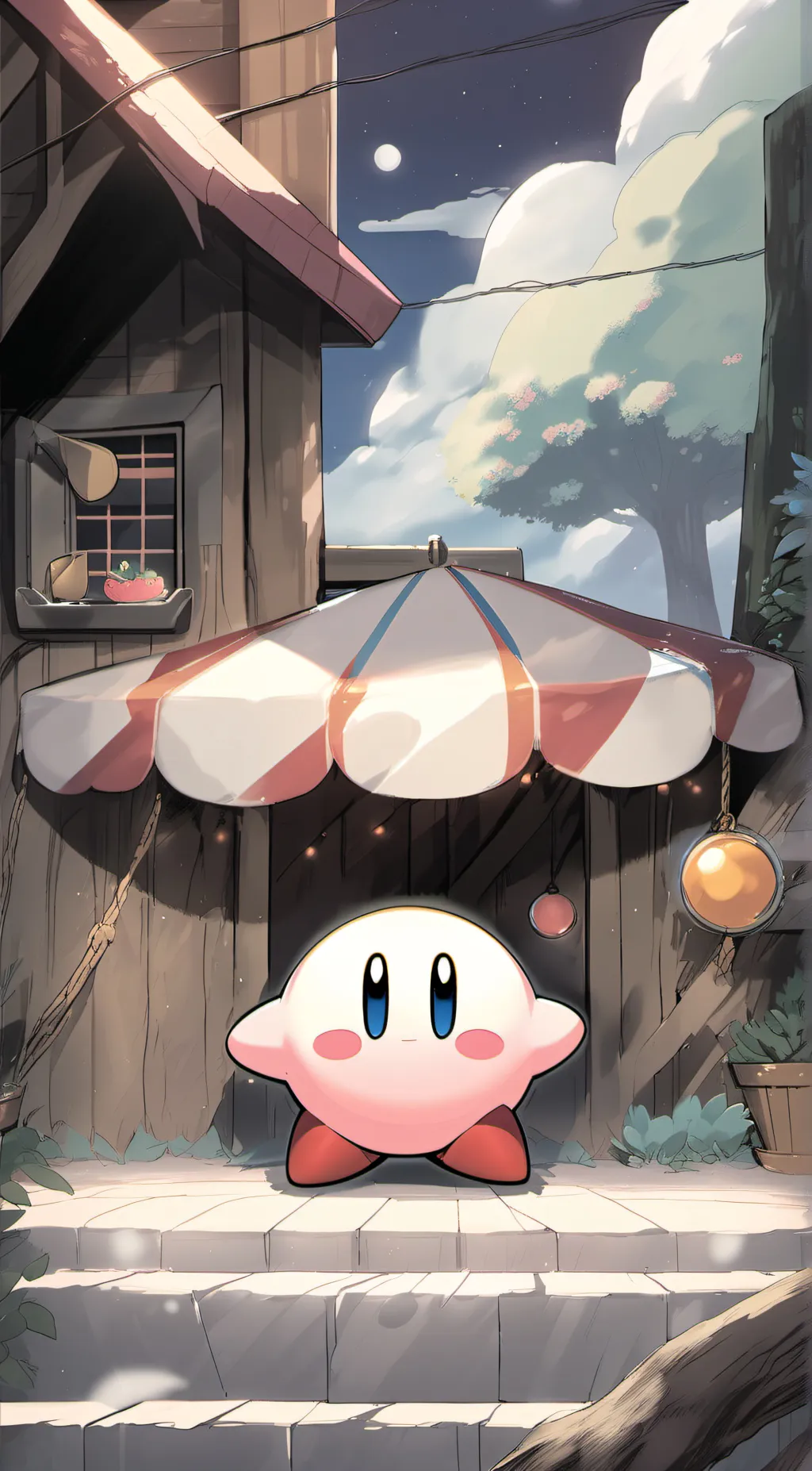 ai character: Kirby background