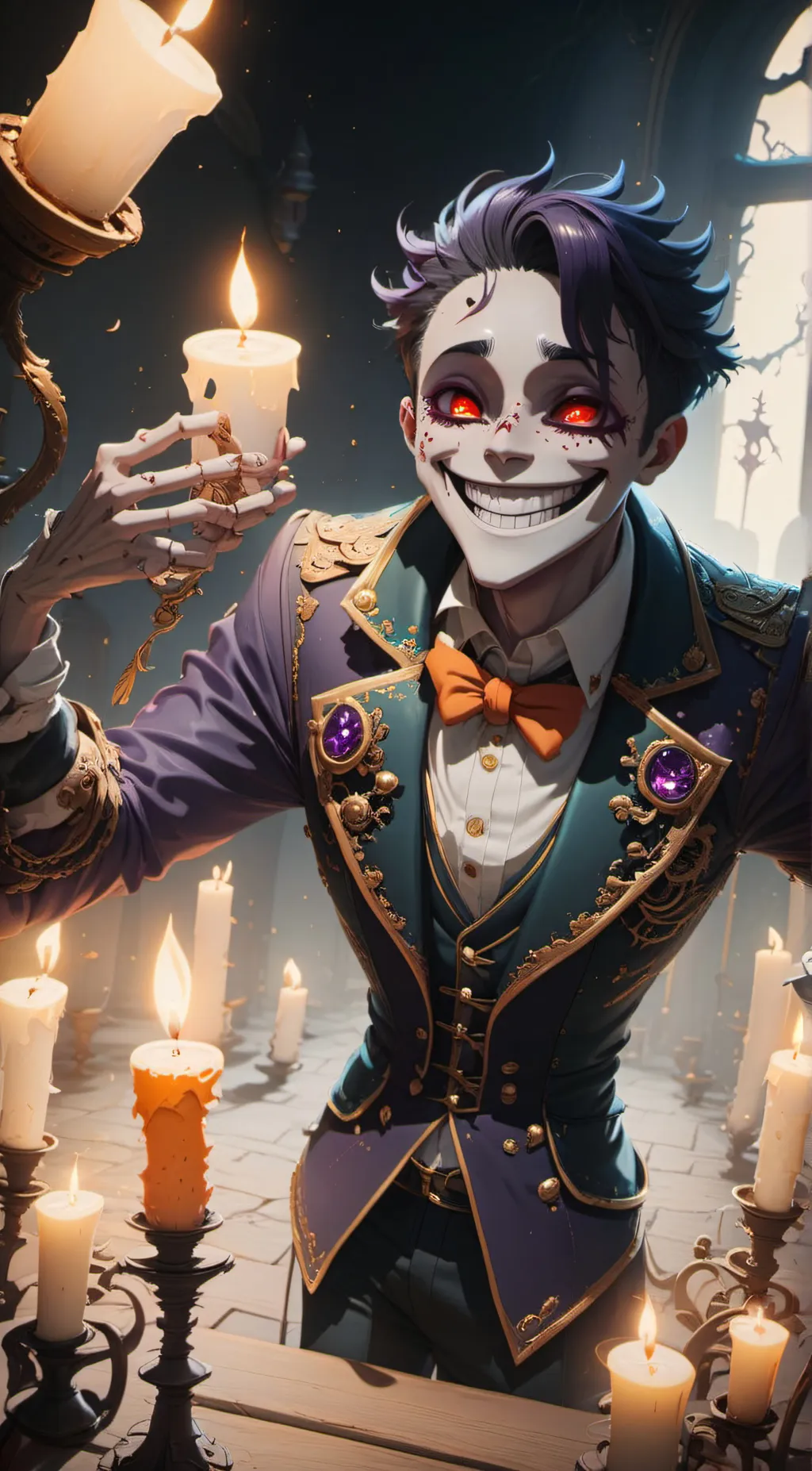 ai character: Horror Sans background