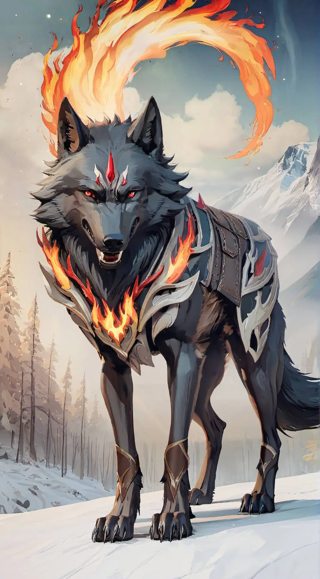 ai character: Alpha background