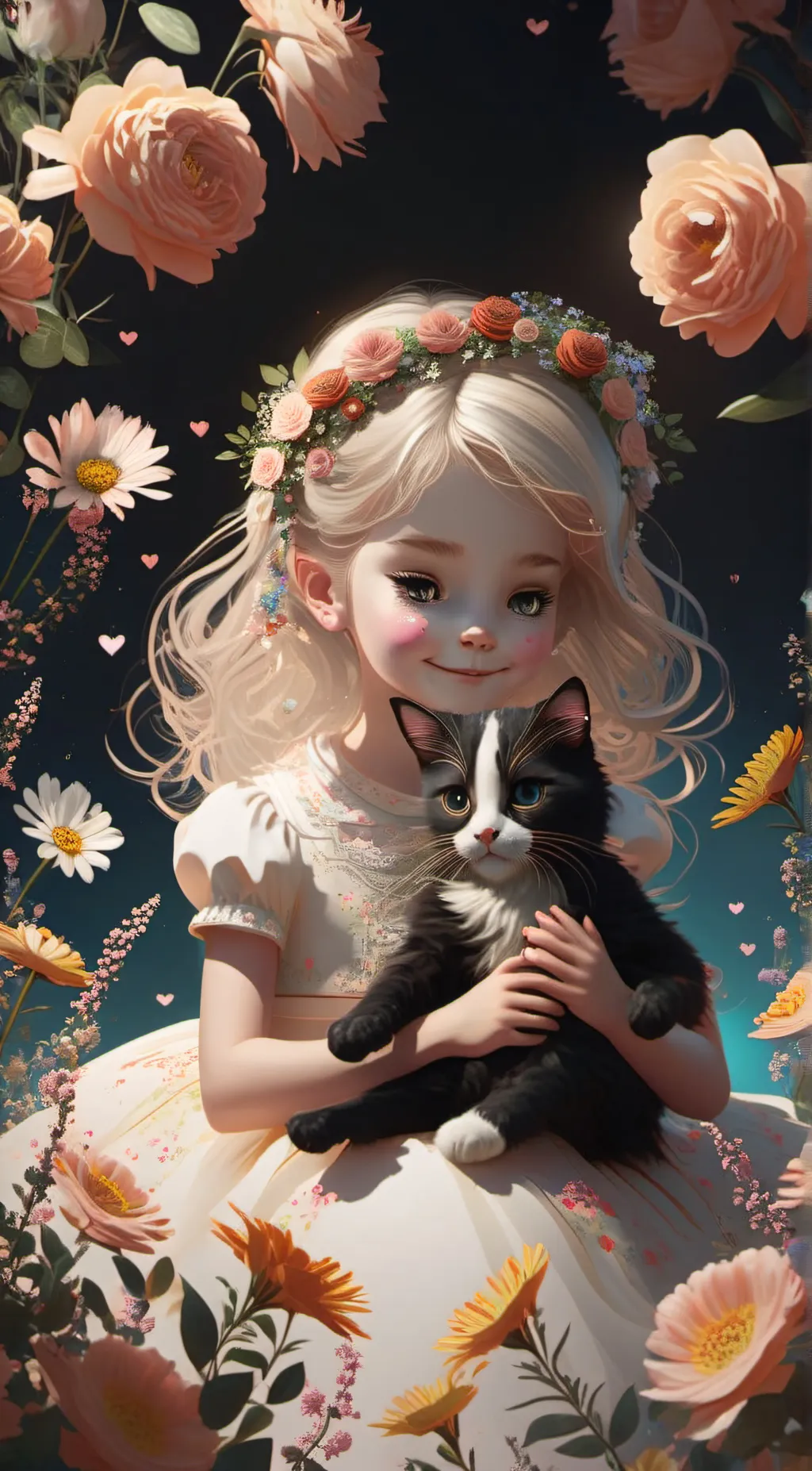 ai character: kitty  background