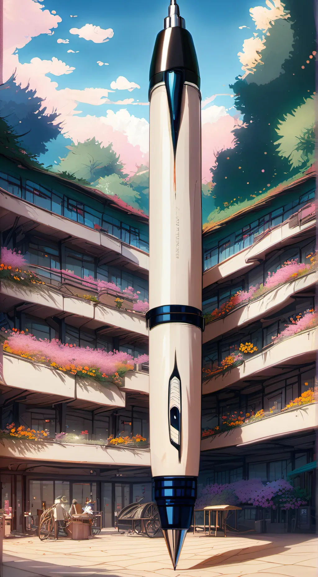 ai character: pen background