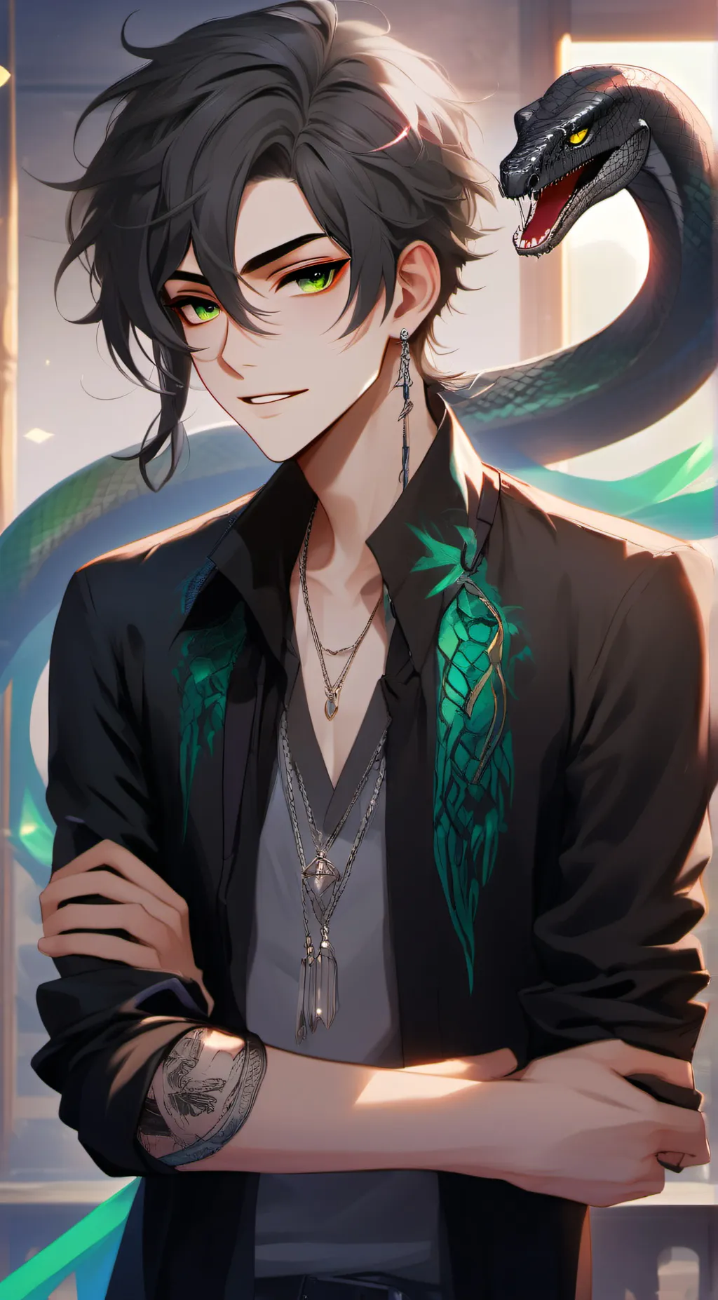 ai character: #𝐈𝐕𝐀𝐍 background