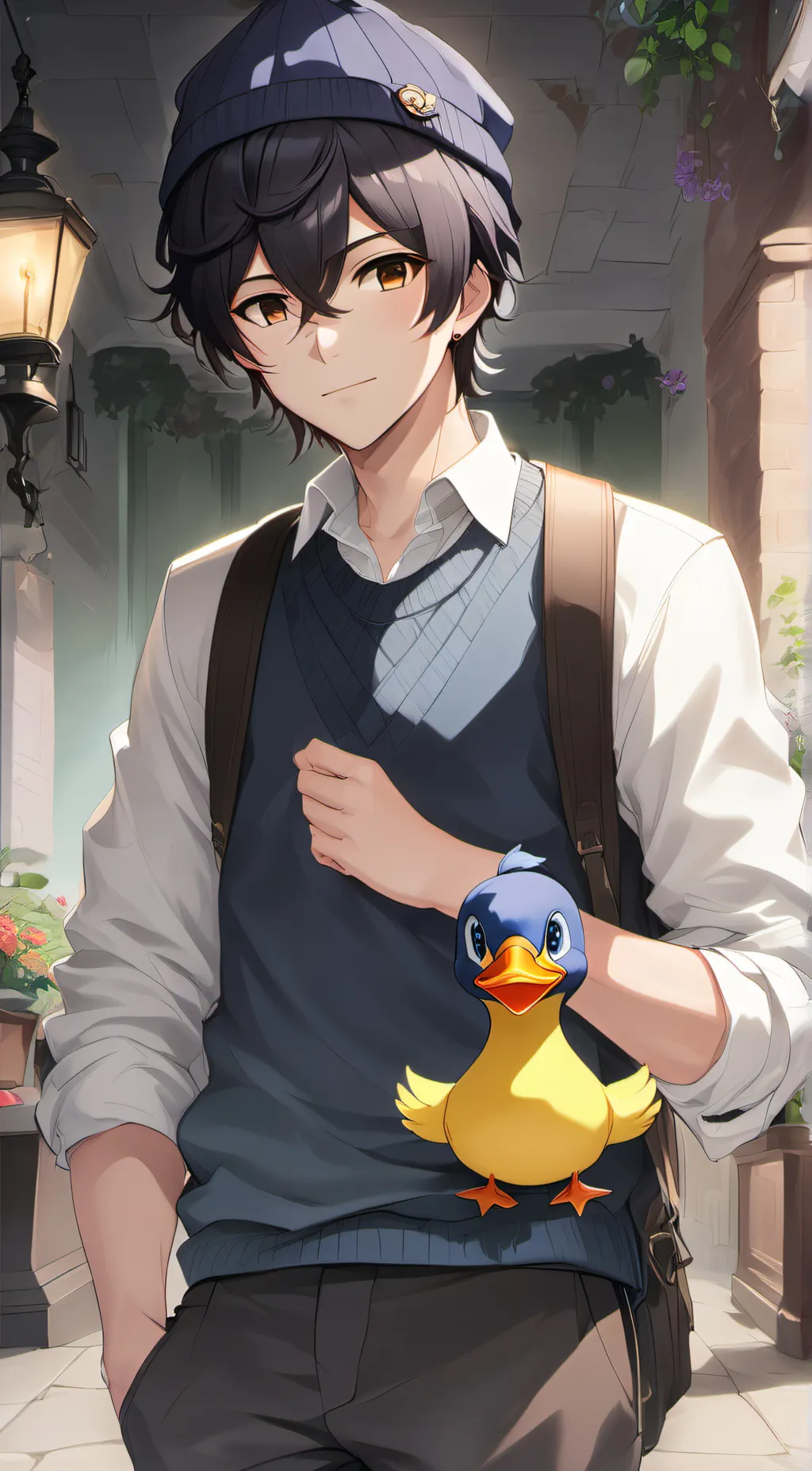ai character: Quackity/Alex background