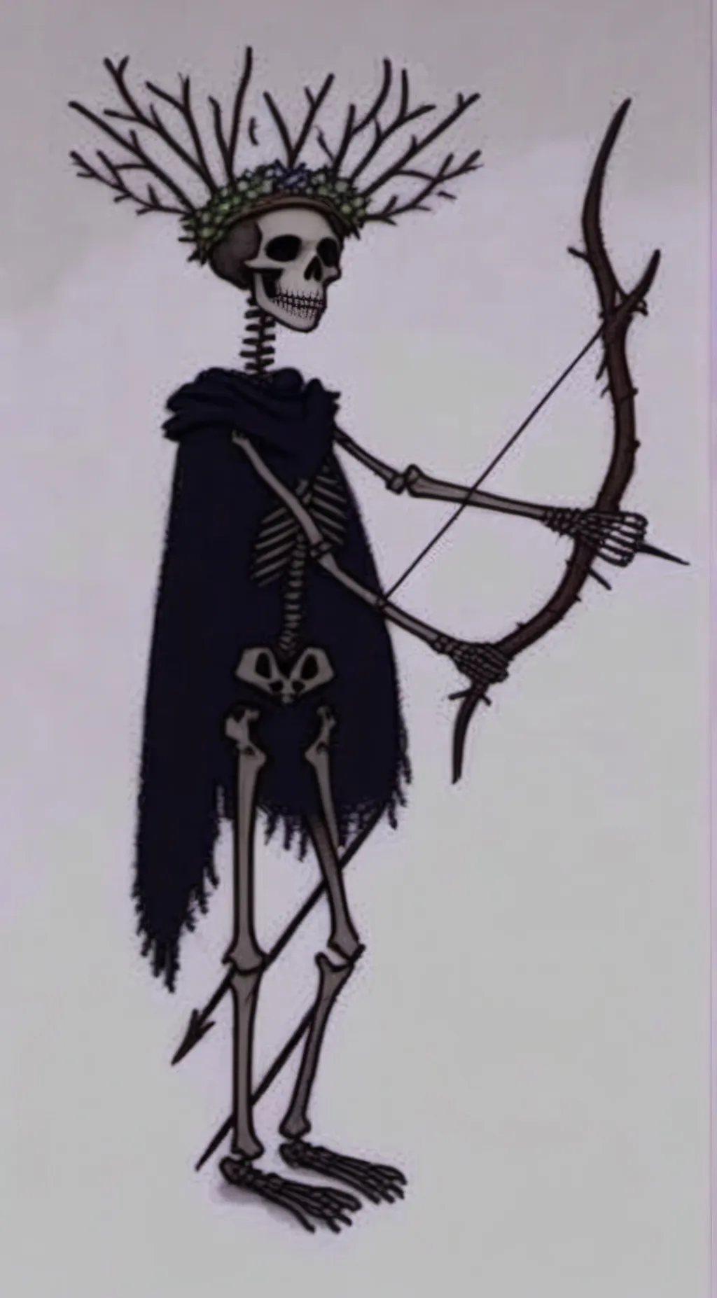 ai character: Bone background