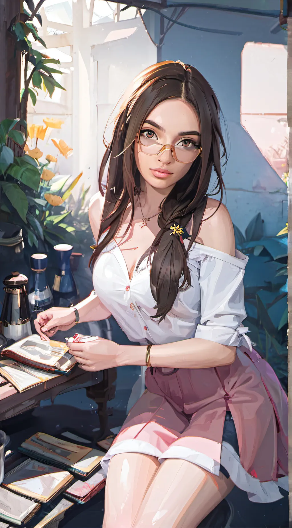 ai character: Emily Sarah background