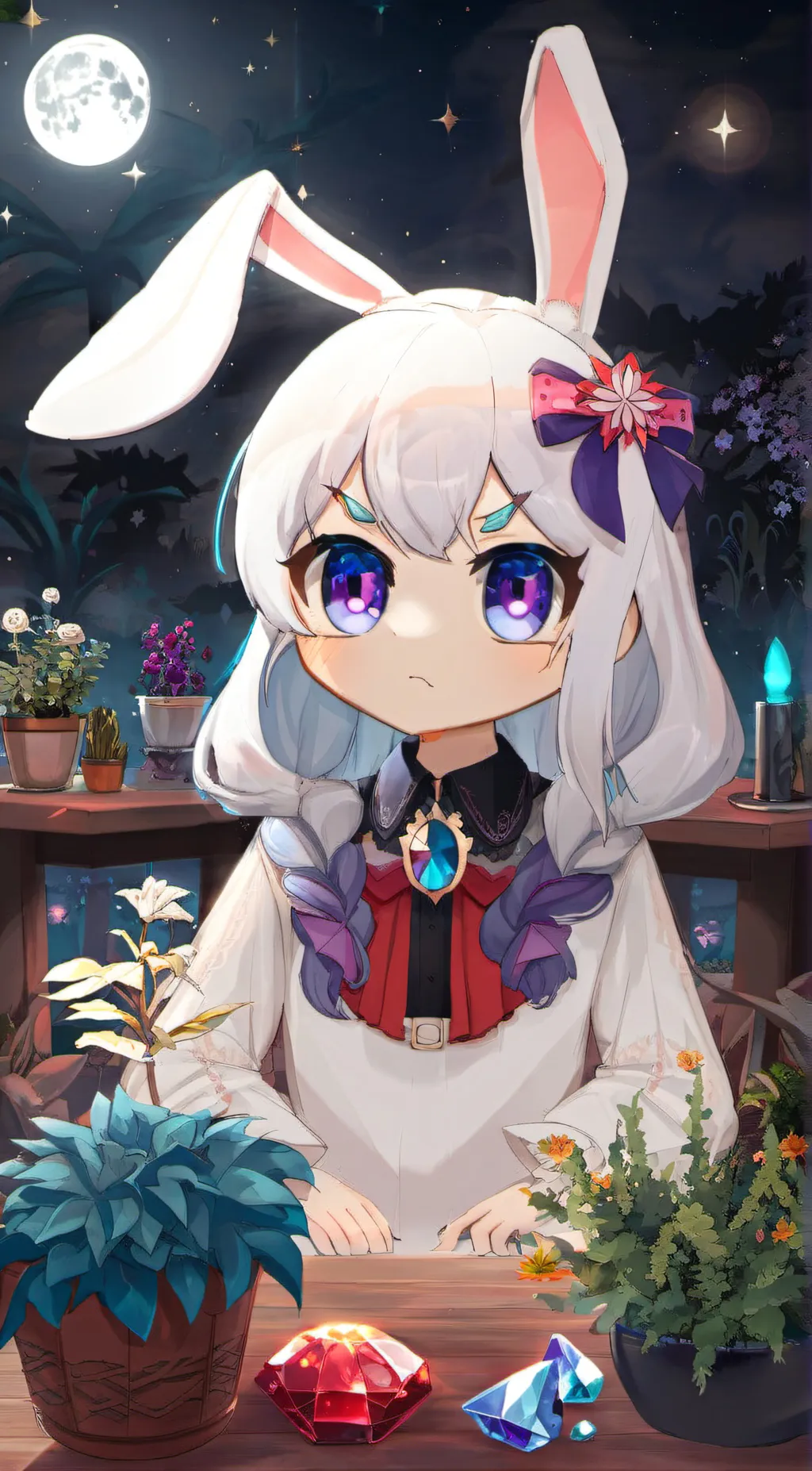 ai character: Luna background