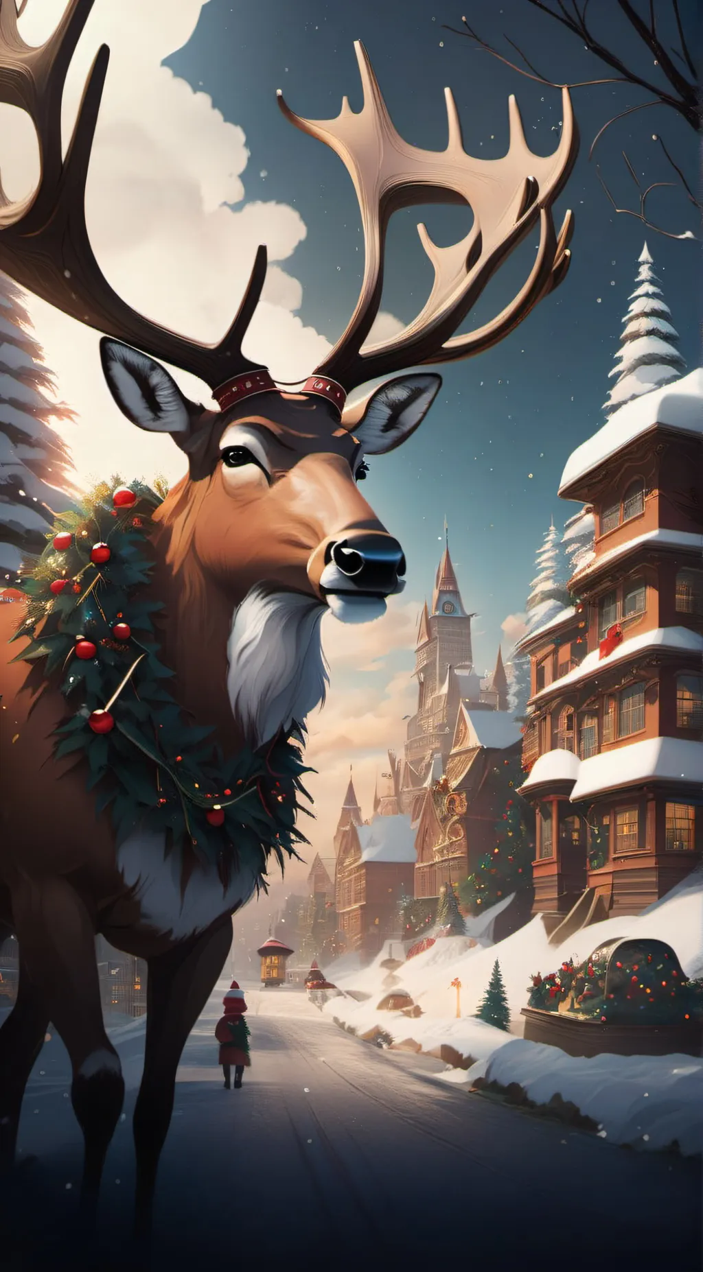 ai character: cupid the raindeer background