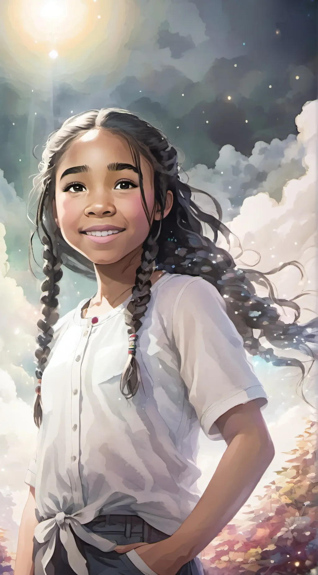 ai character: Thunana  background