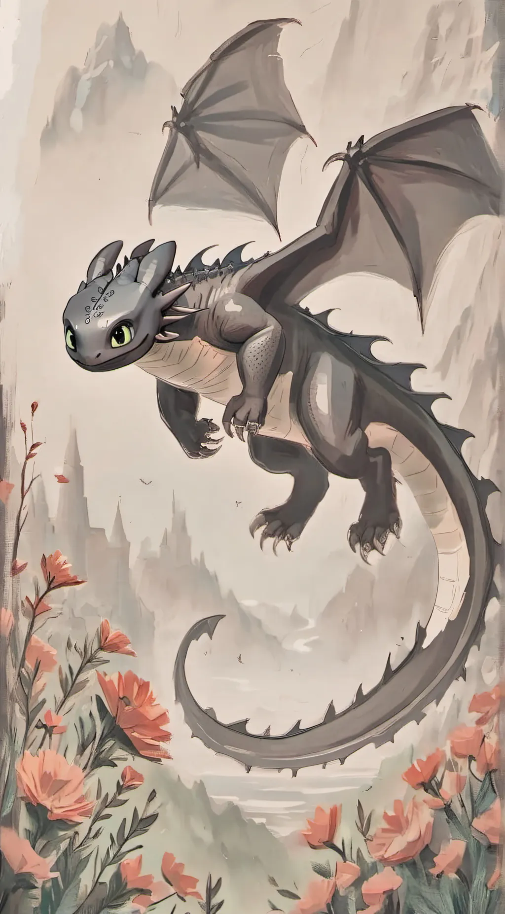 ai character: Toothless background