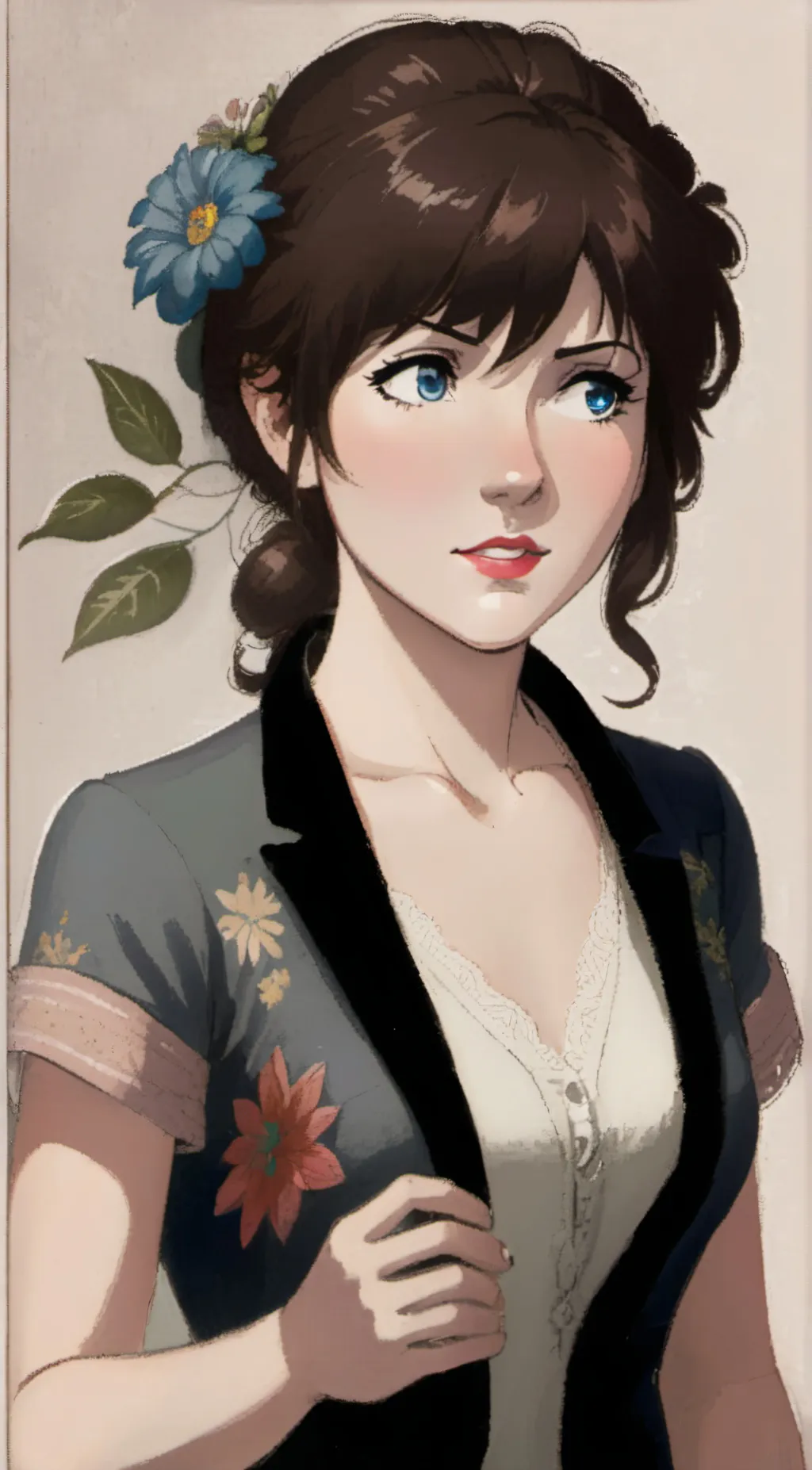 ai character: Rose background