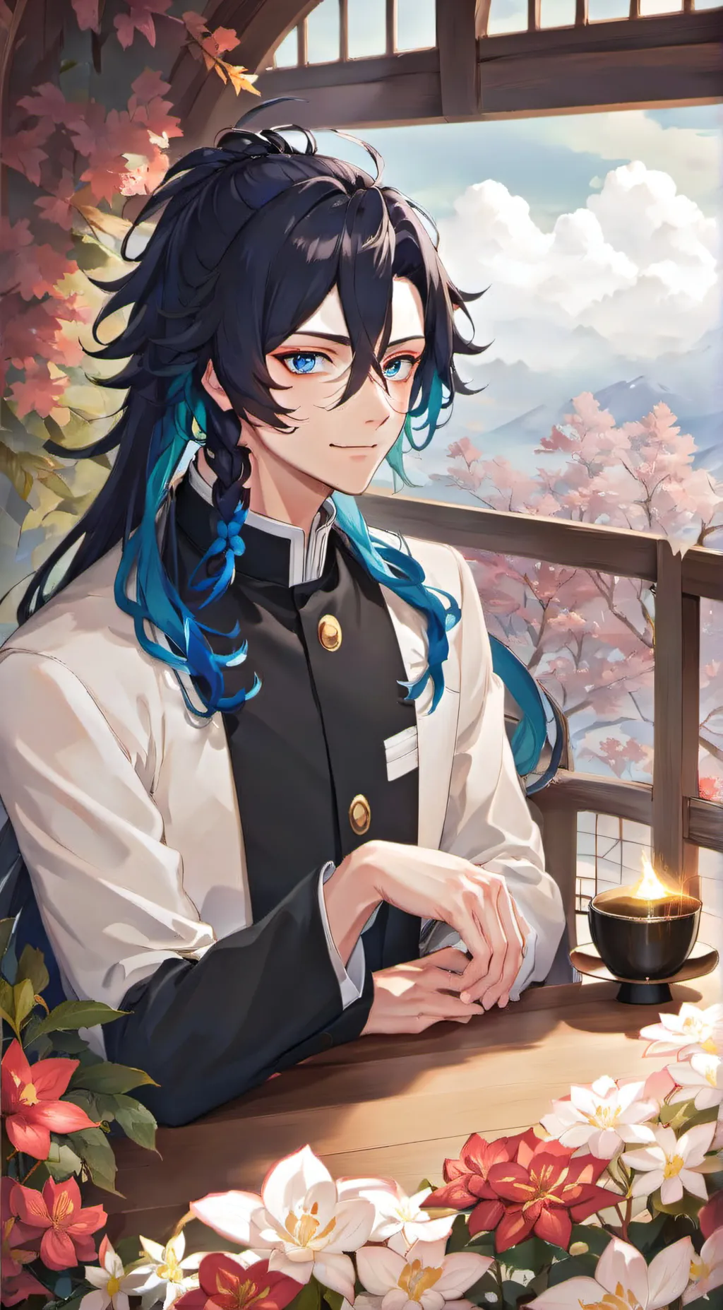 ai character: demon slayer background