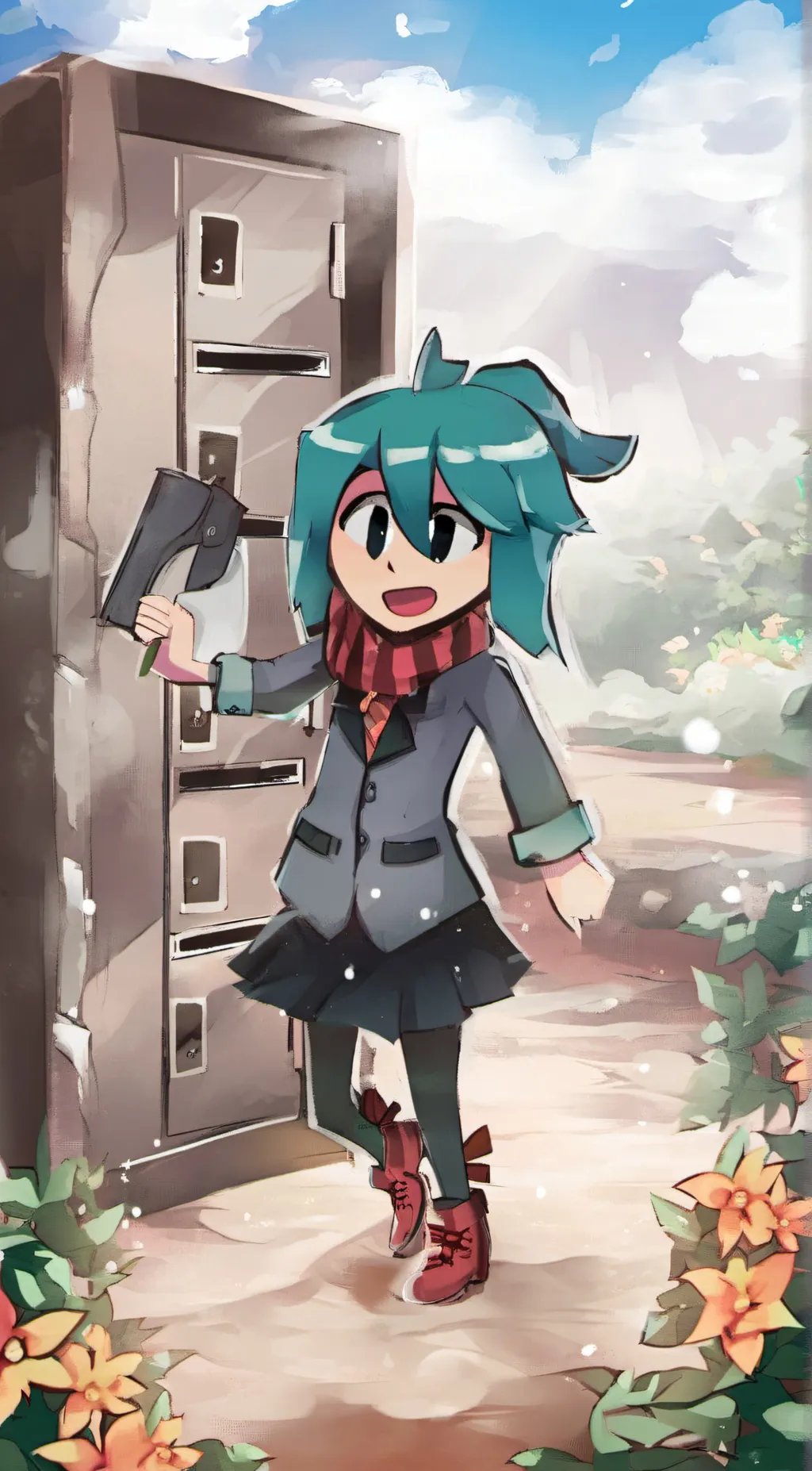 ai character: Hatsune Miku background