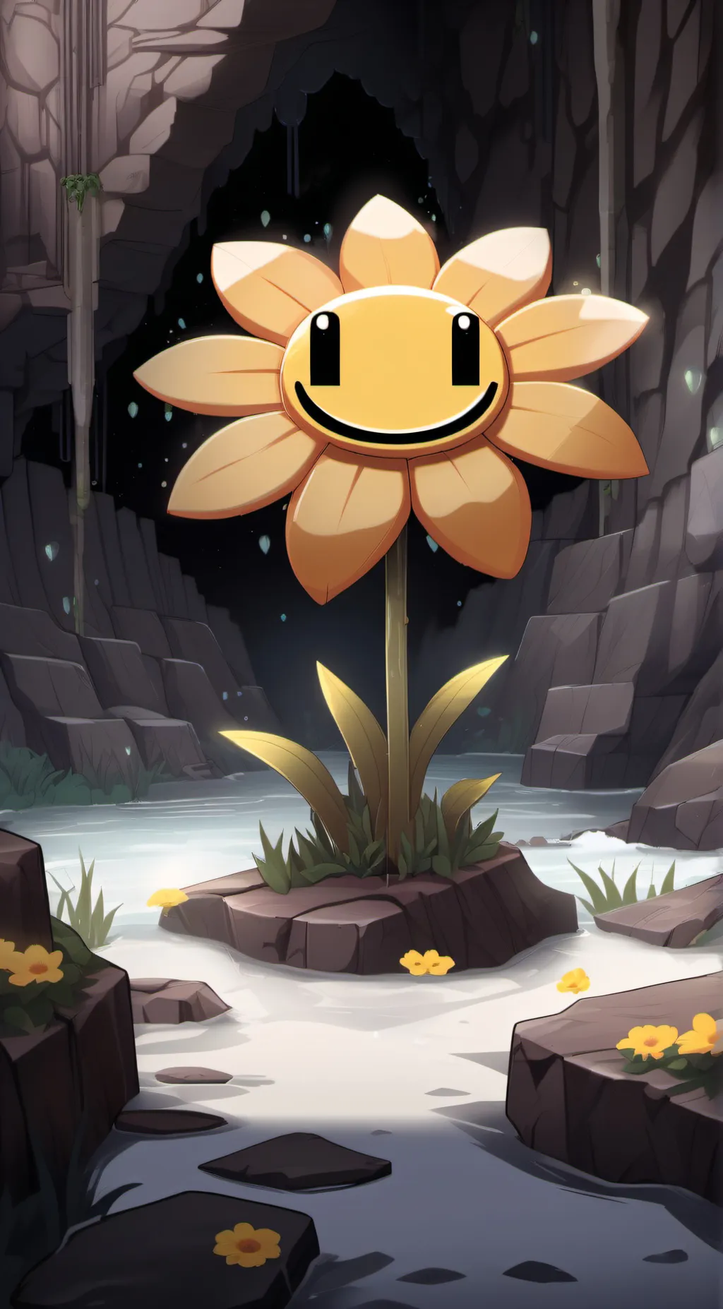 ai character: Flowey background