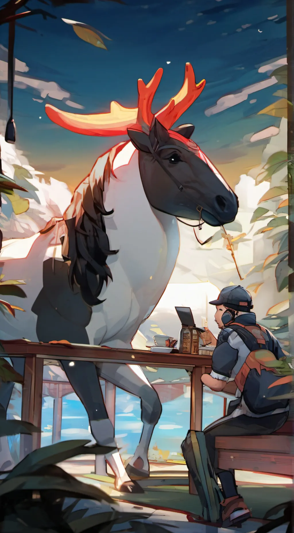 ai character: hell deer background