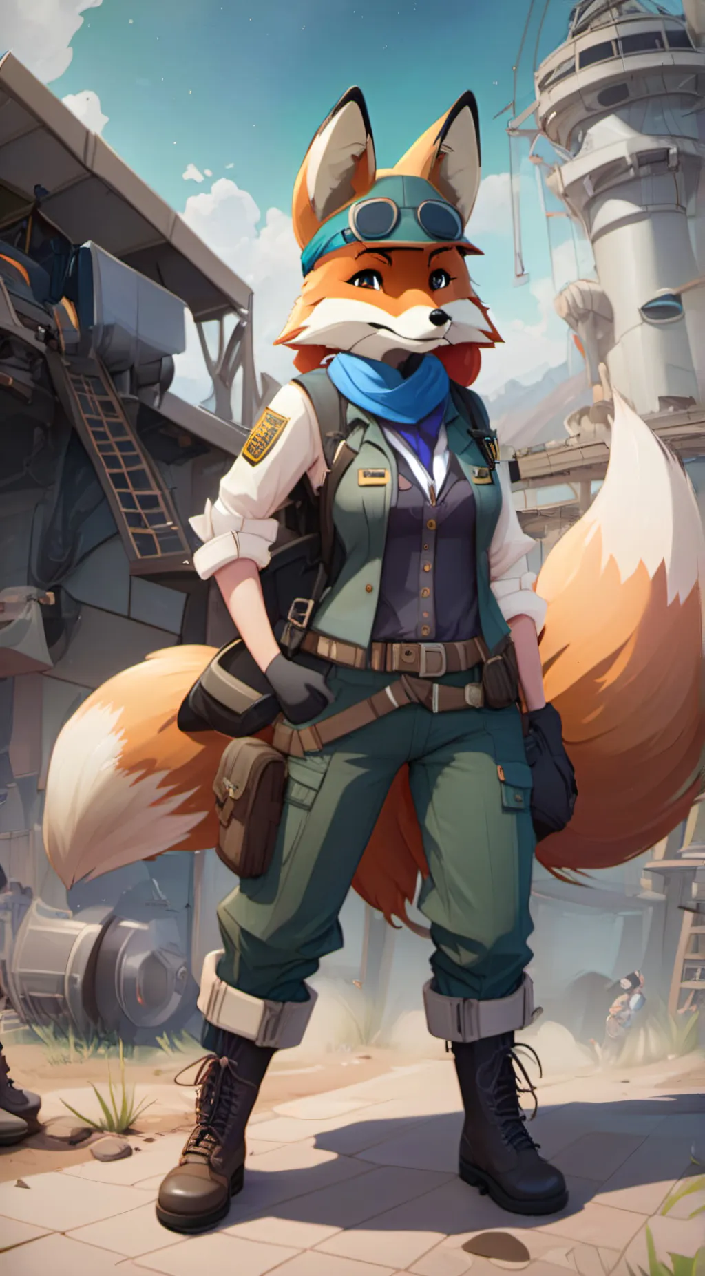 ai character: Tails Co background