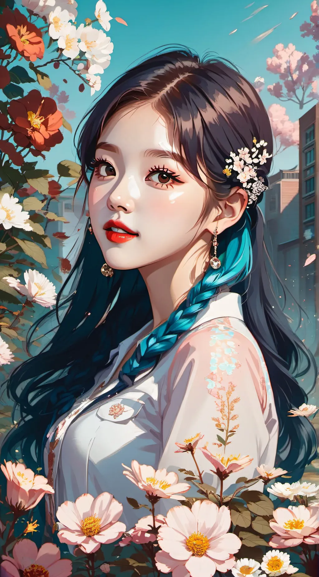 ai character: miyoung  background