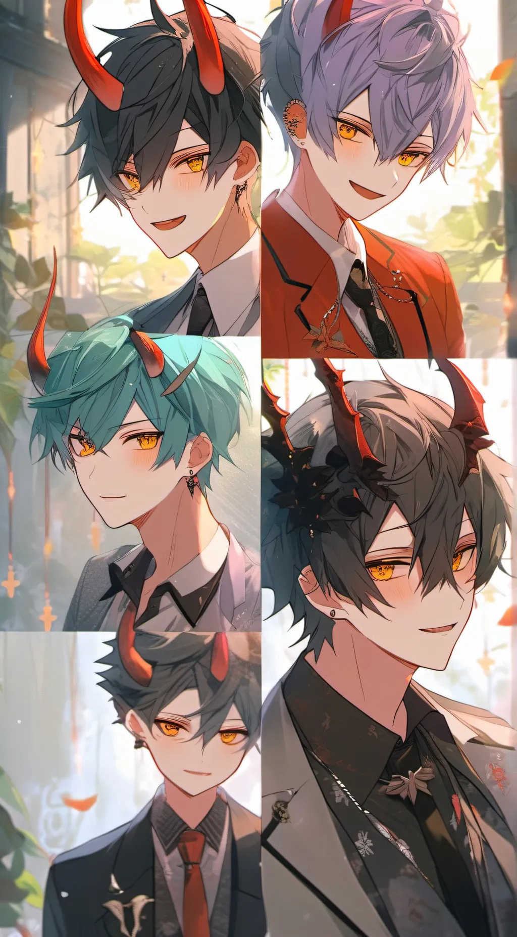ai character: five demon boys background