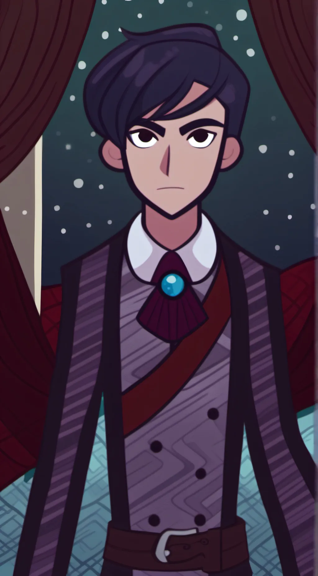 ai character: Winter background