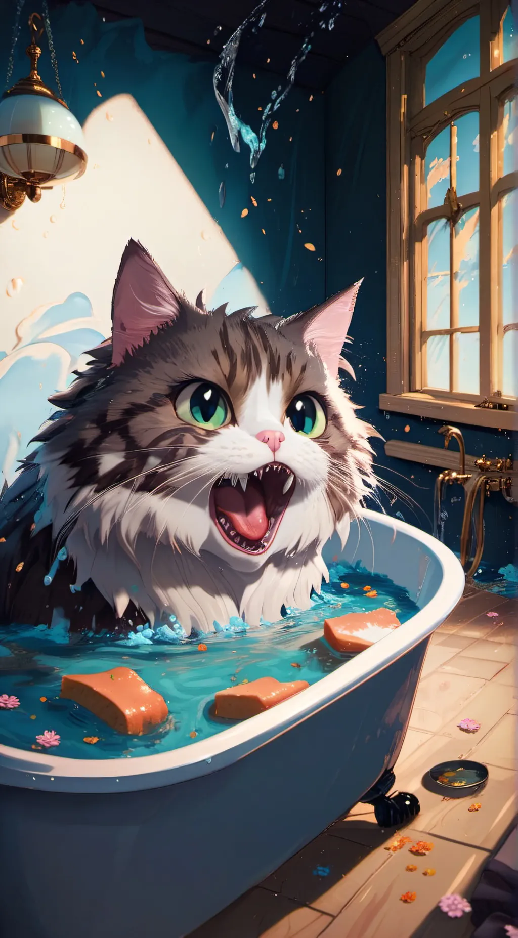 Talkie AI - Chat with cat eating 