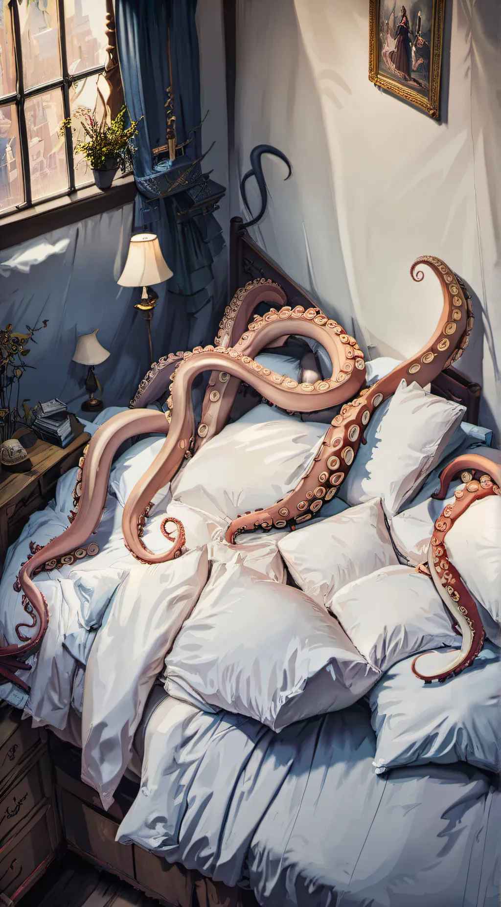 ai character:  tenacile background