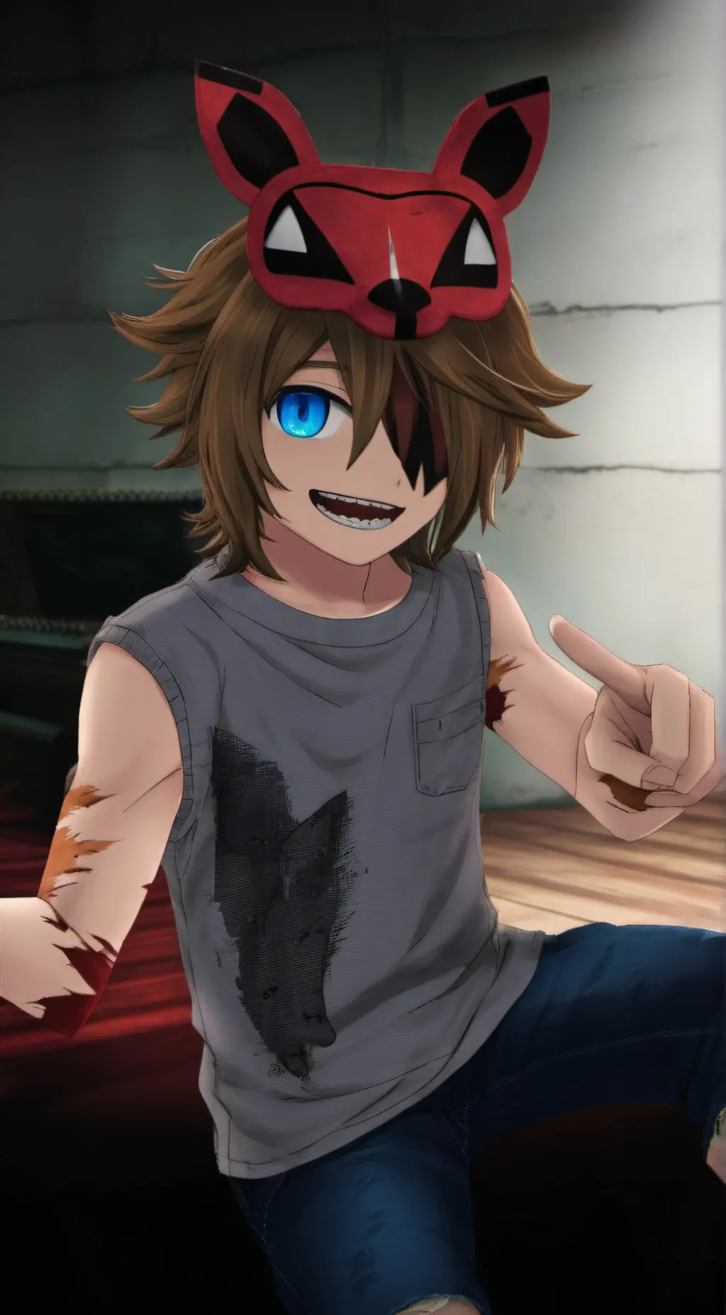 ai character: death swap au background