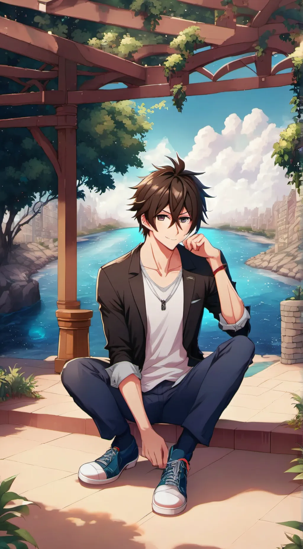 ai character: Populare boyschool background