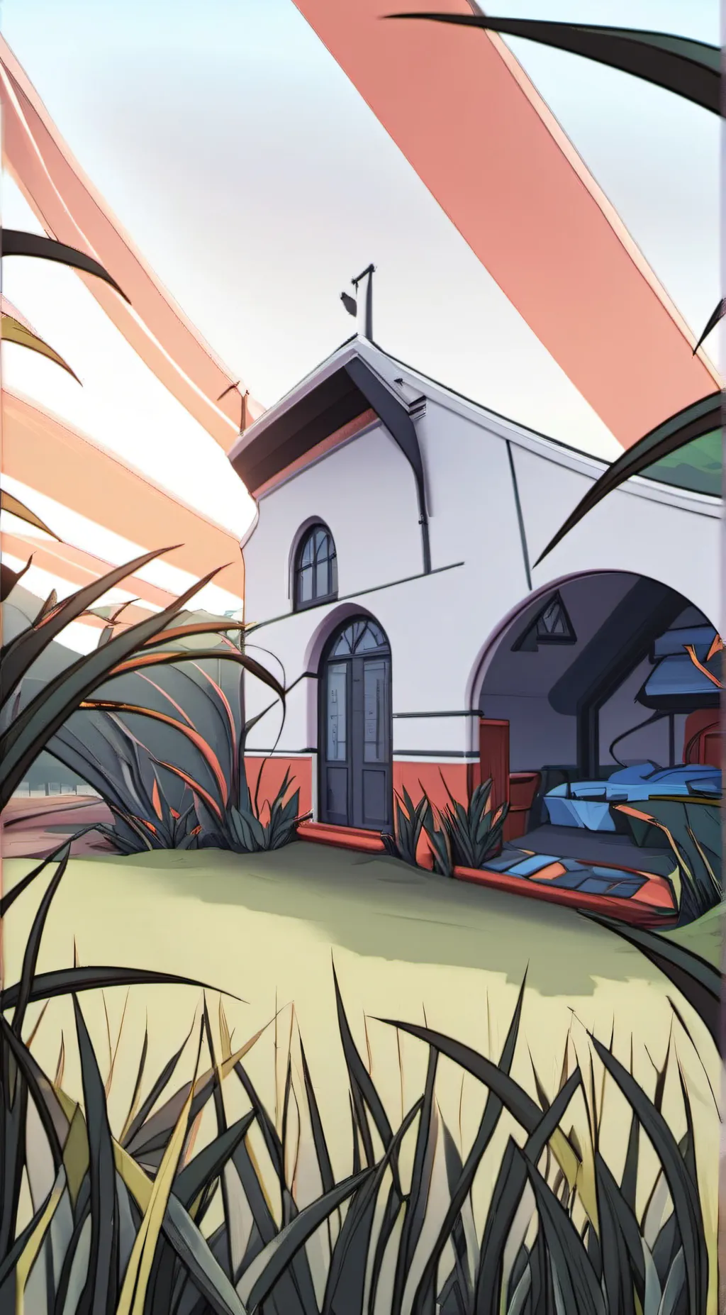 ai character: Grass background