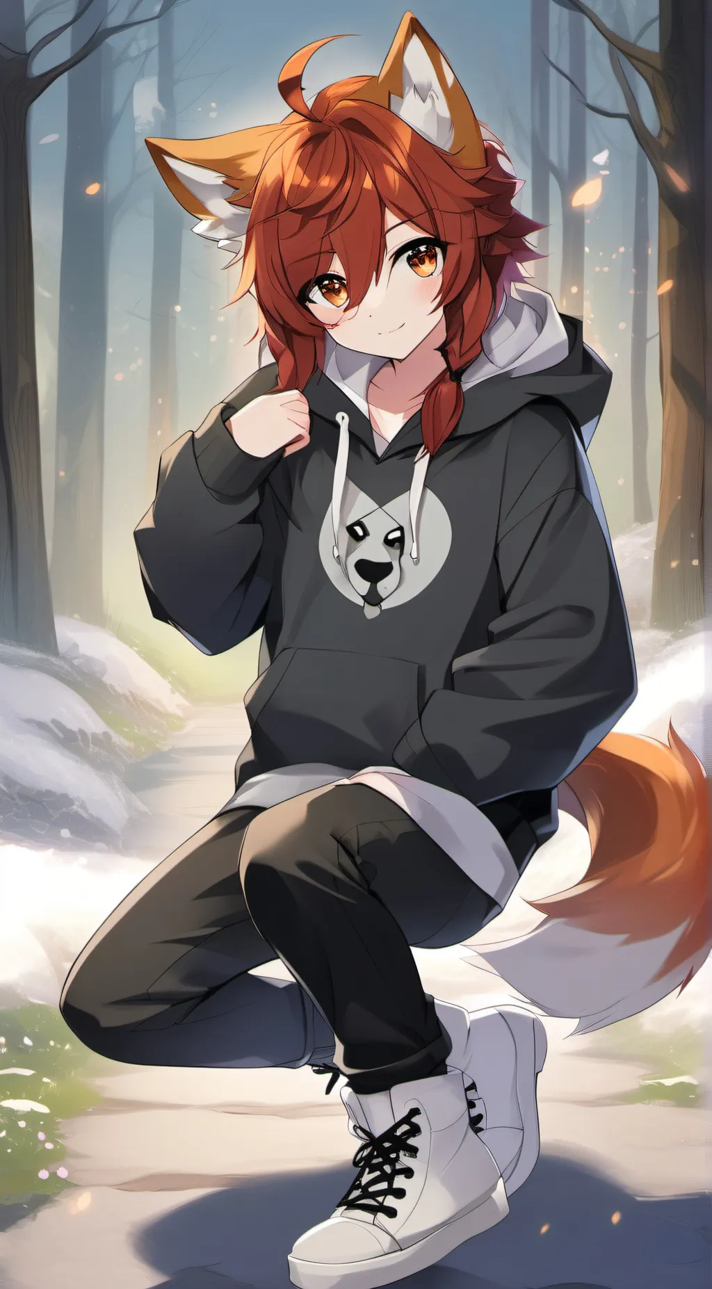 ai character: Amber(Amber stone) background