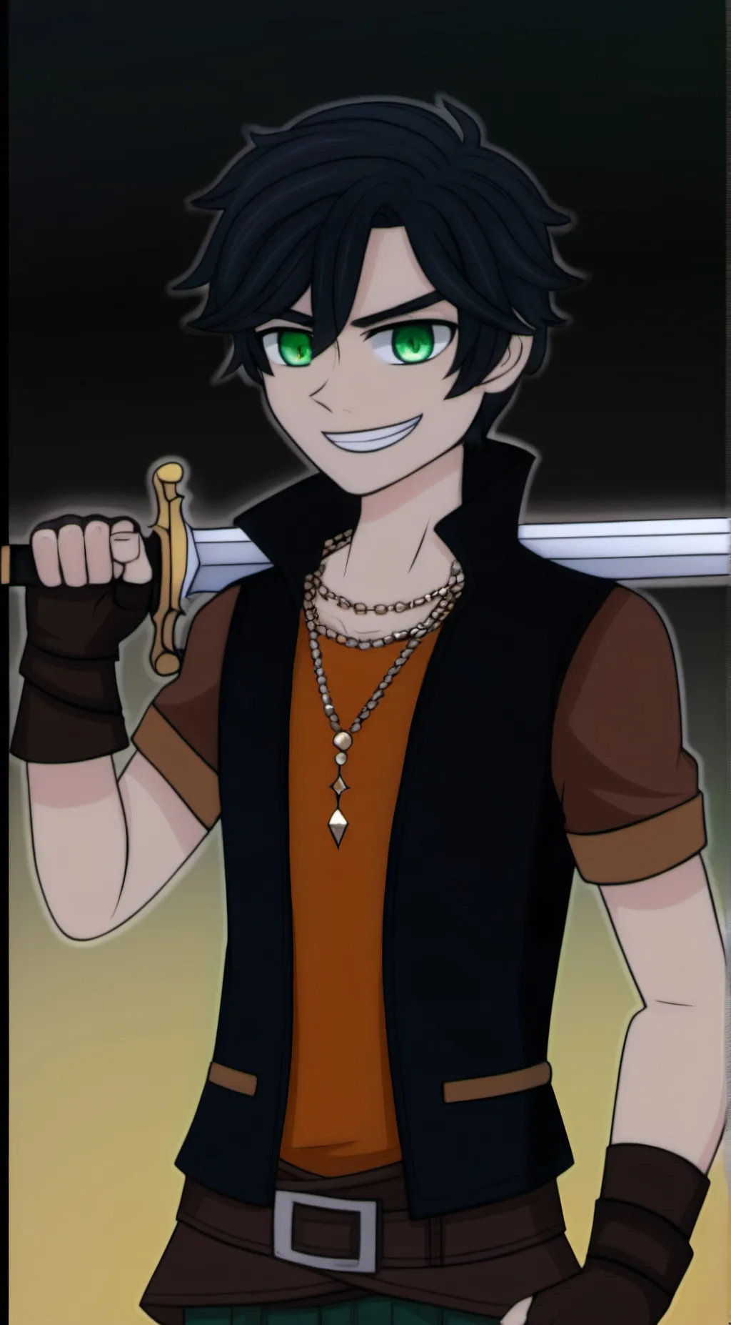 ai character: Percy jackson  background