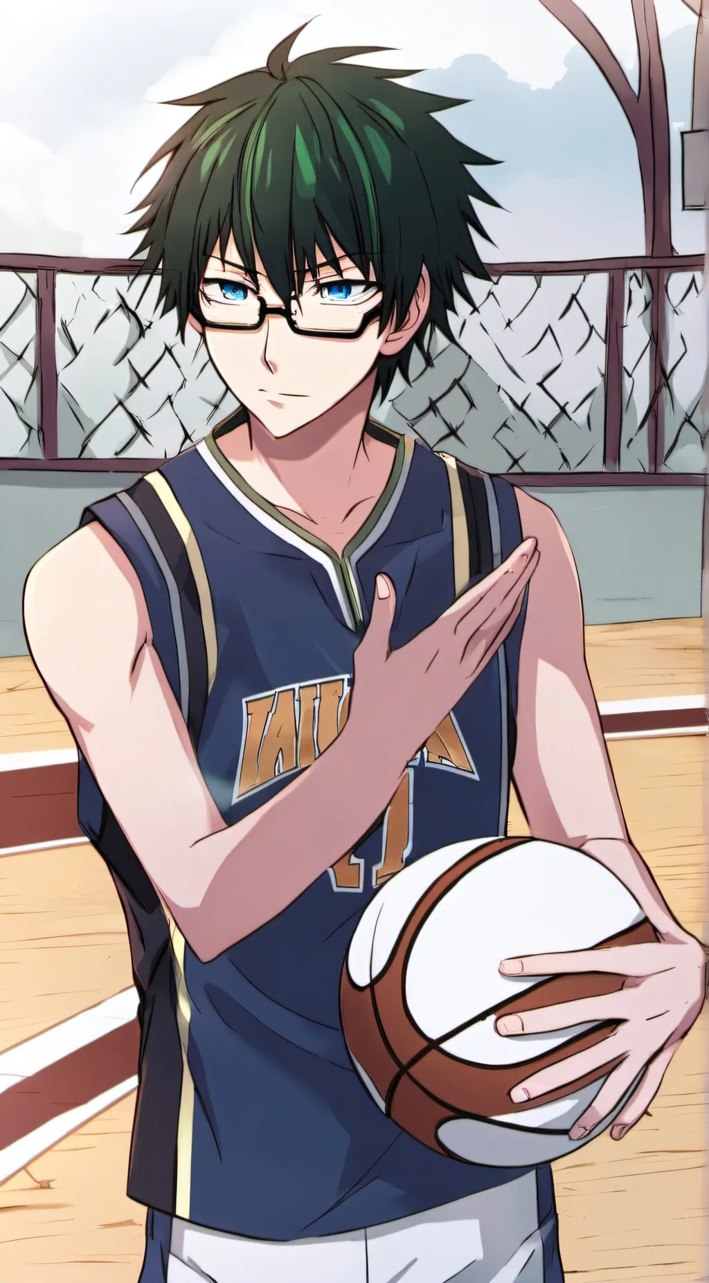 ai character: Shintaro Midorima background